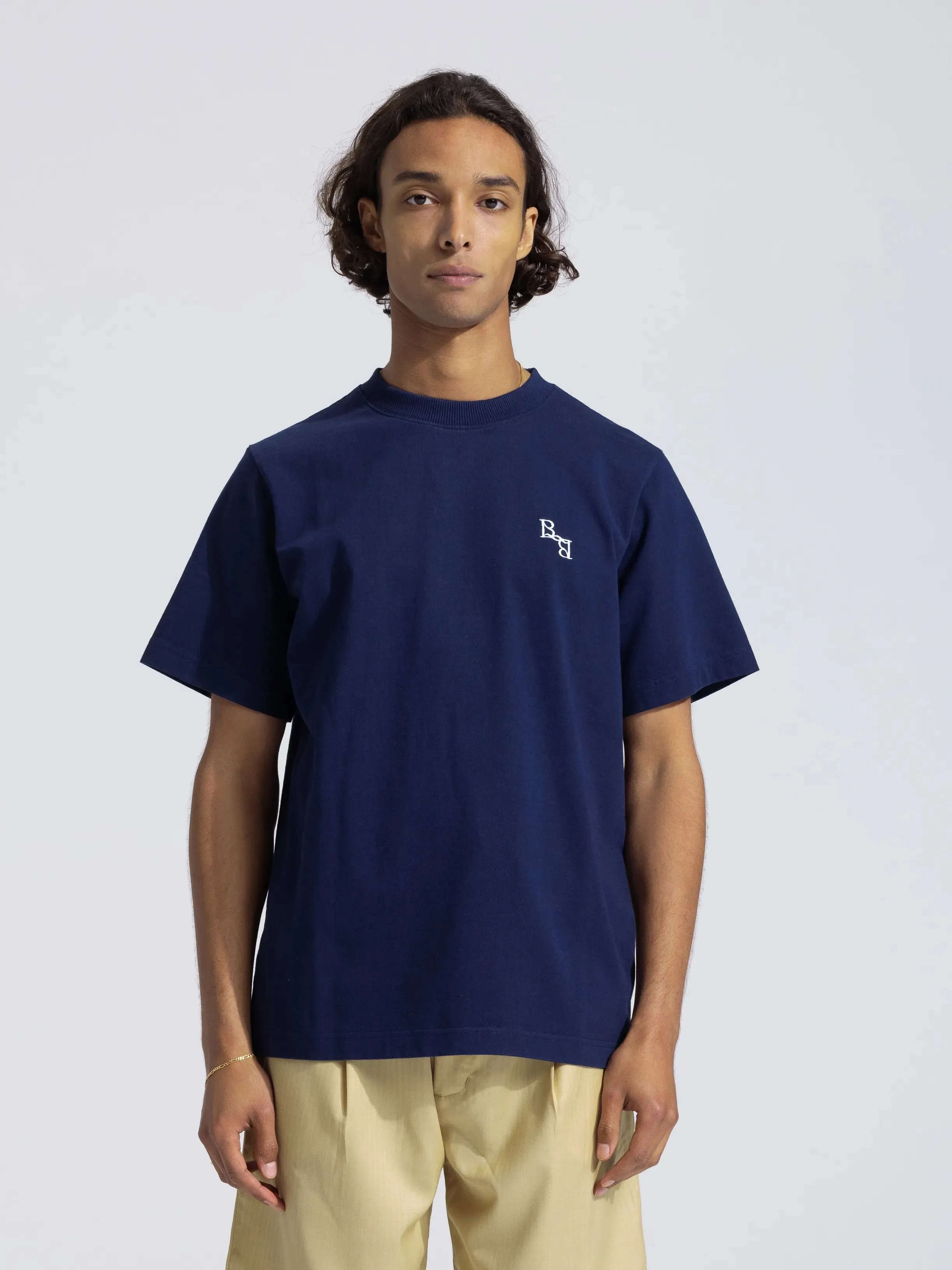Monogram T-Shirt - Navy sold by Bram's Fruit