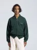 Eyelet Zip Up - Dark Green sold by Bram's Fruit