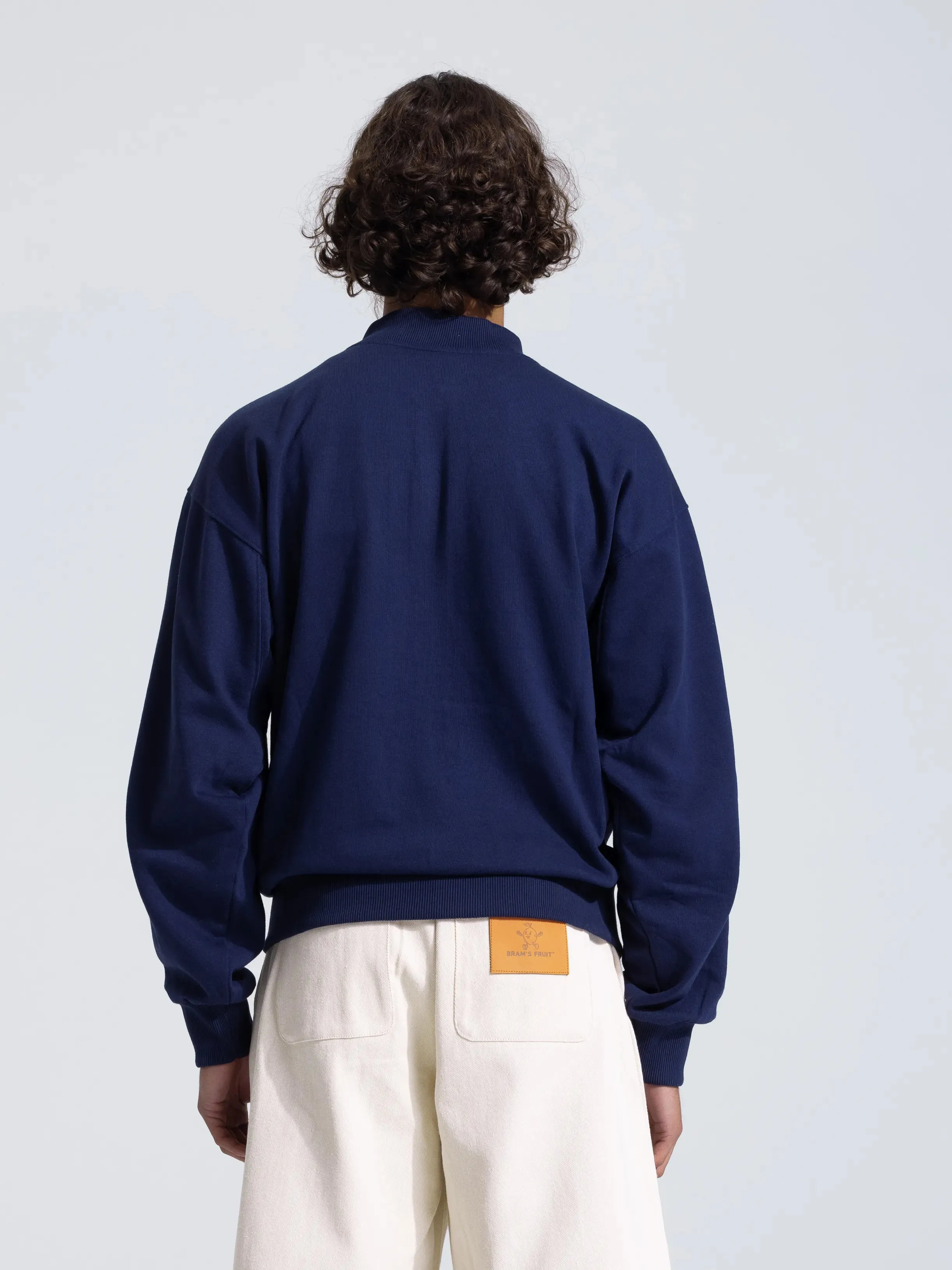 Eyelet Zip Up - Navy sold by Bram's Fruit product image thumbnail 3