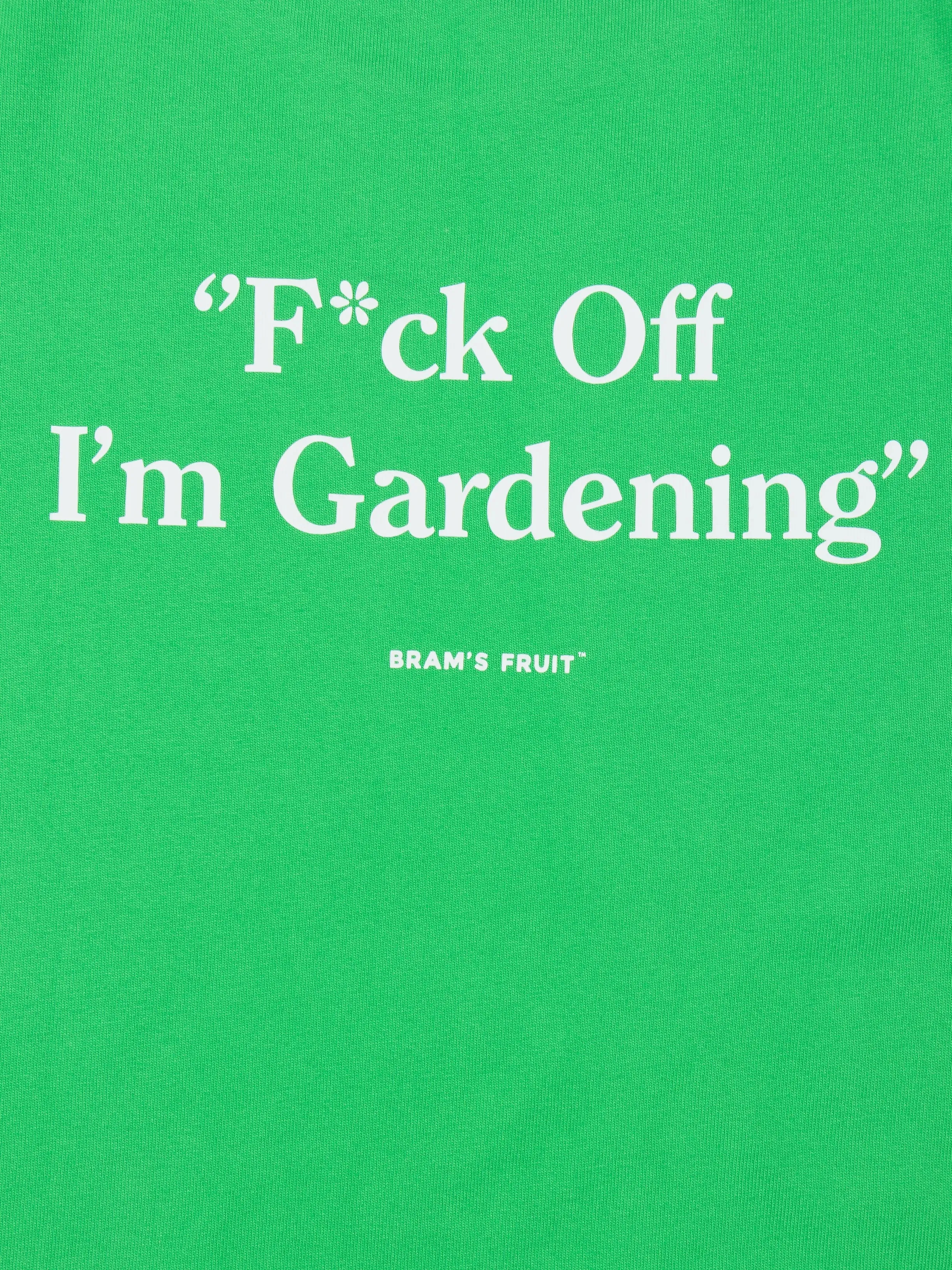 F*ck Off I'm Gardening T-Shirt - Lime Green sold by Bram's Fruit product image thumbnail 4