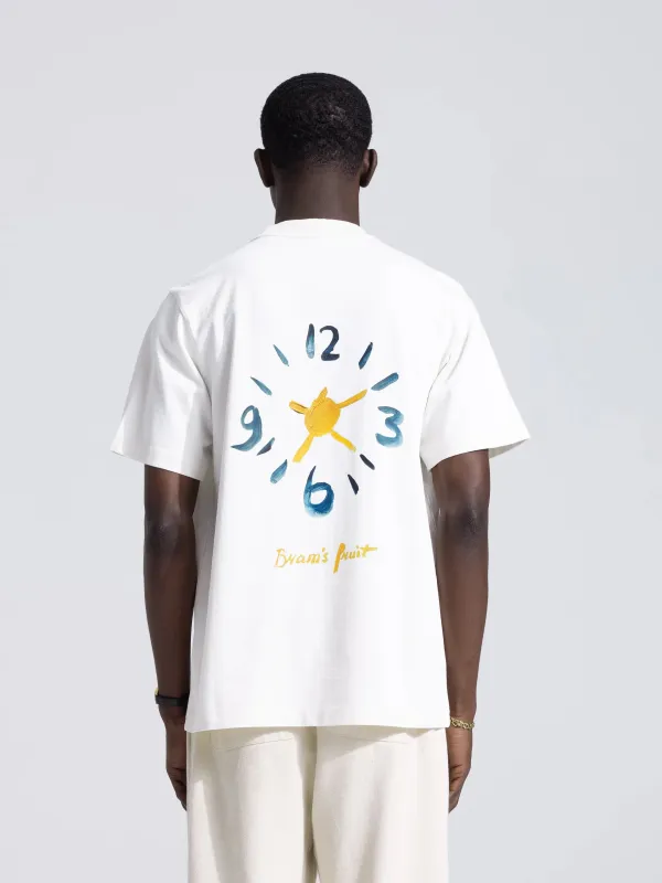 Clock Acrylic T-Shirt - White sold by Bram's Fruit