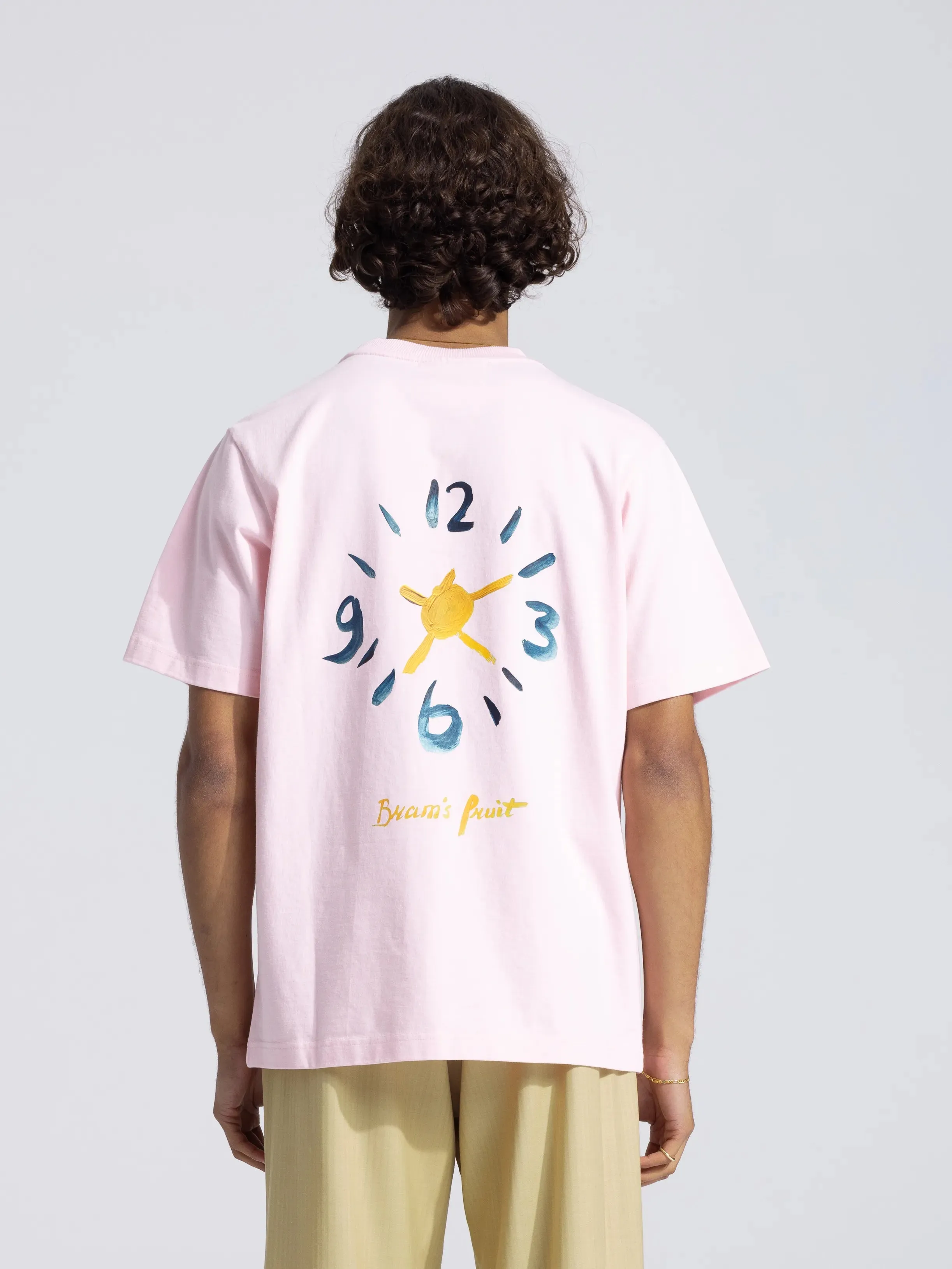 Clock Acrylic T-Shirt - Light Pink sold by Bram's Fruit