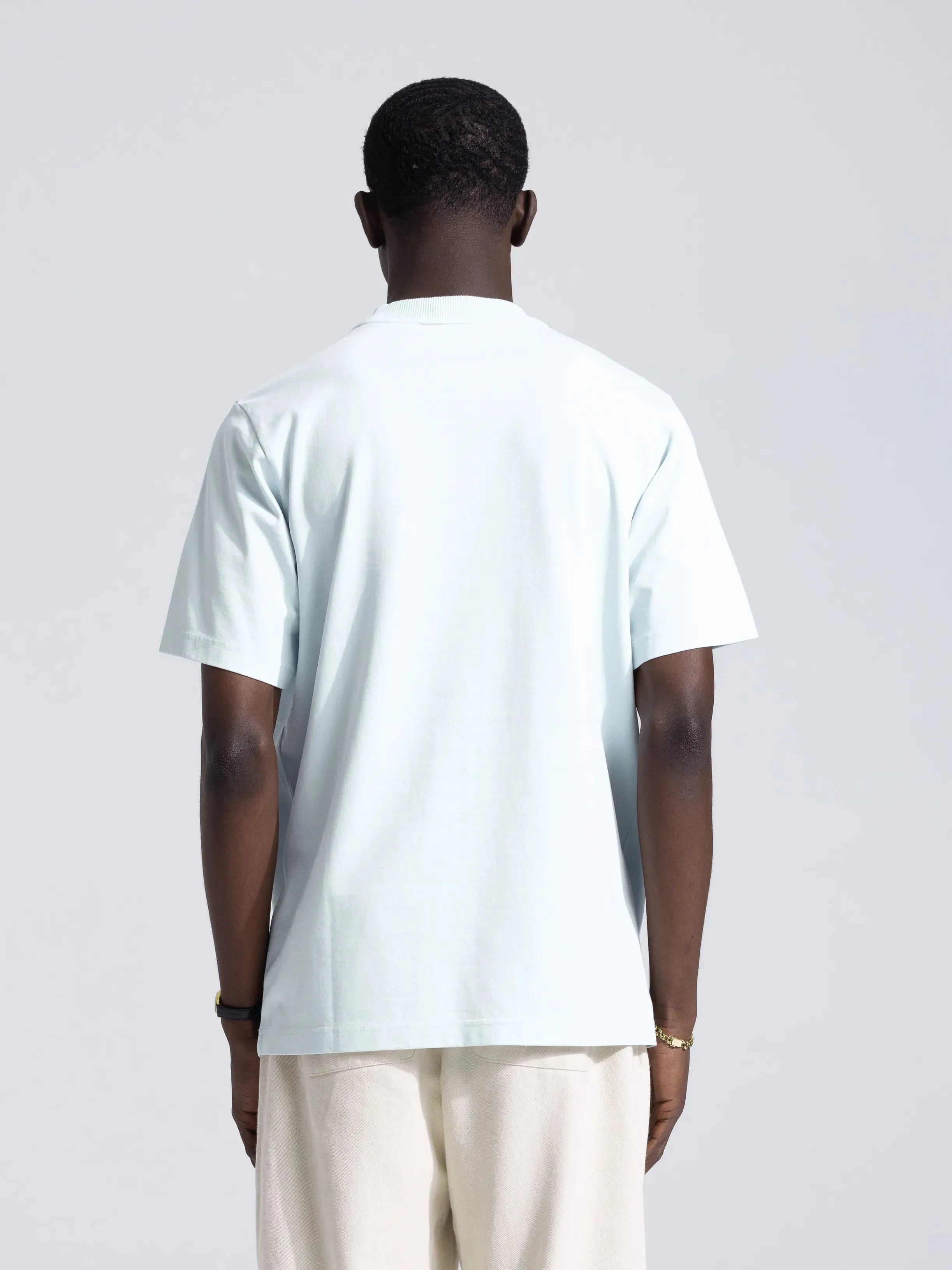 Mum's Script Logo T-Shirt - Light Blue sold by Bram's Fruit product image thumbnail 2