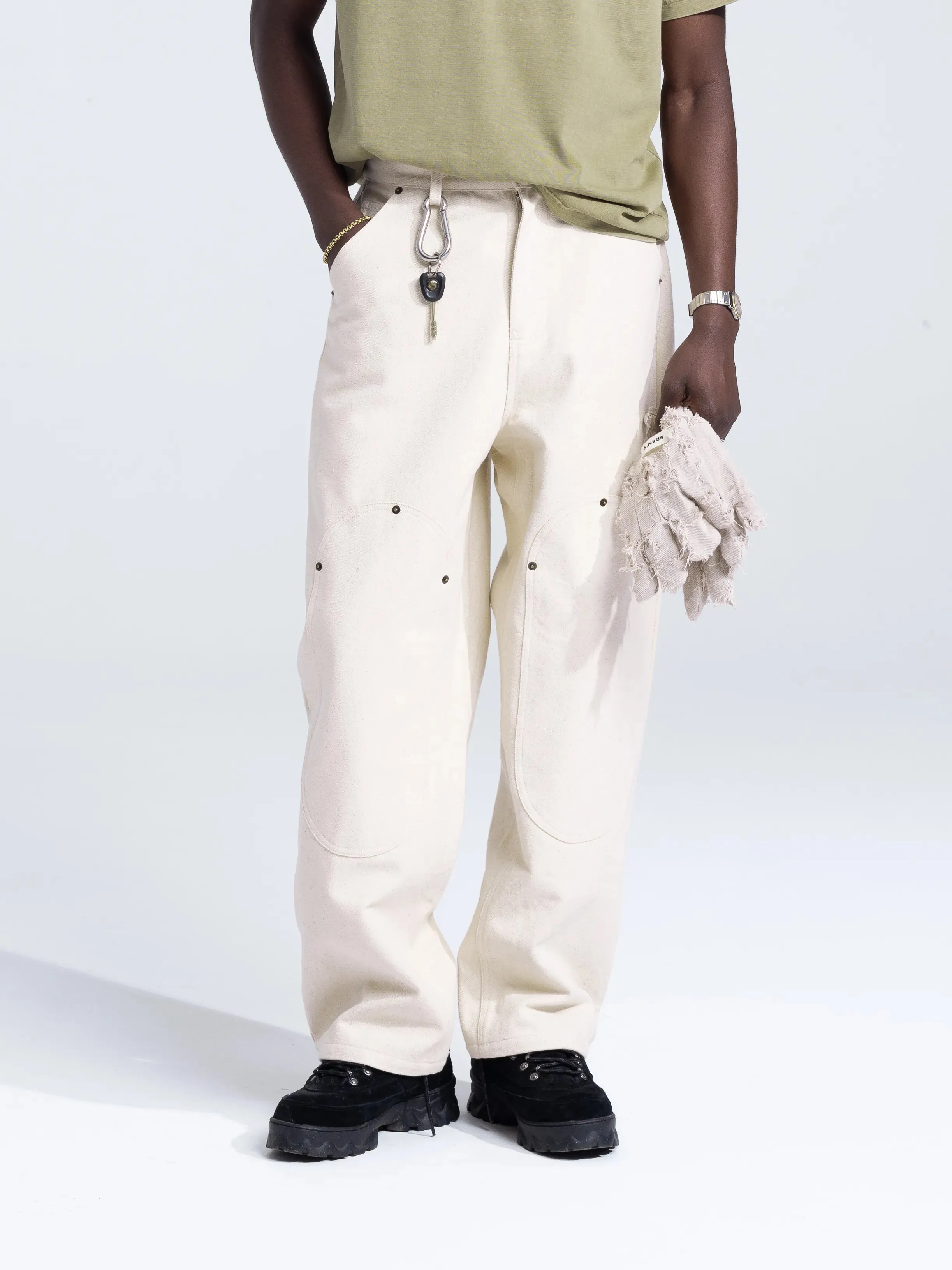 Carpenter trousers - Beige sold by Bram's Fruit