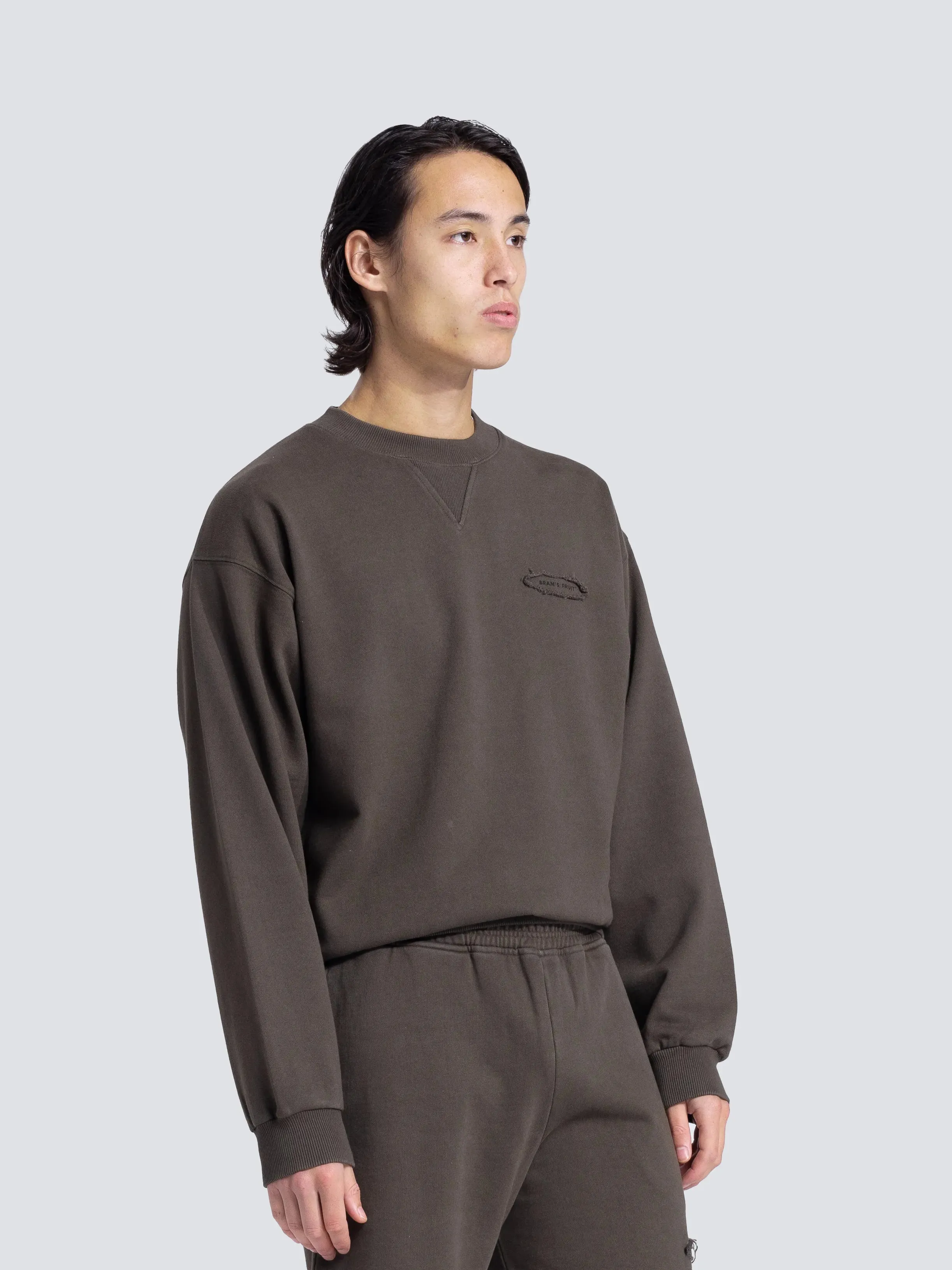 Cut & Sew “F*ck Off I'm Gardening” Crewneck - Washed Charcoal sold by Bram's Fruit product image thumbnail 2