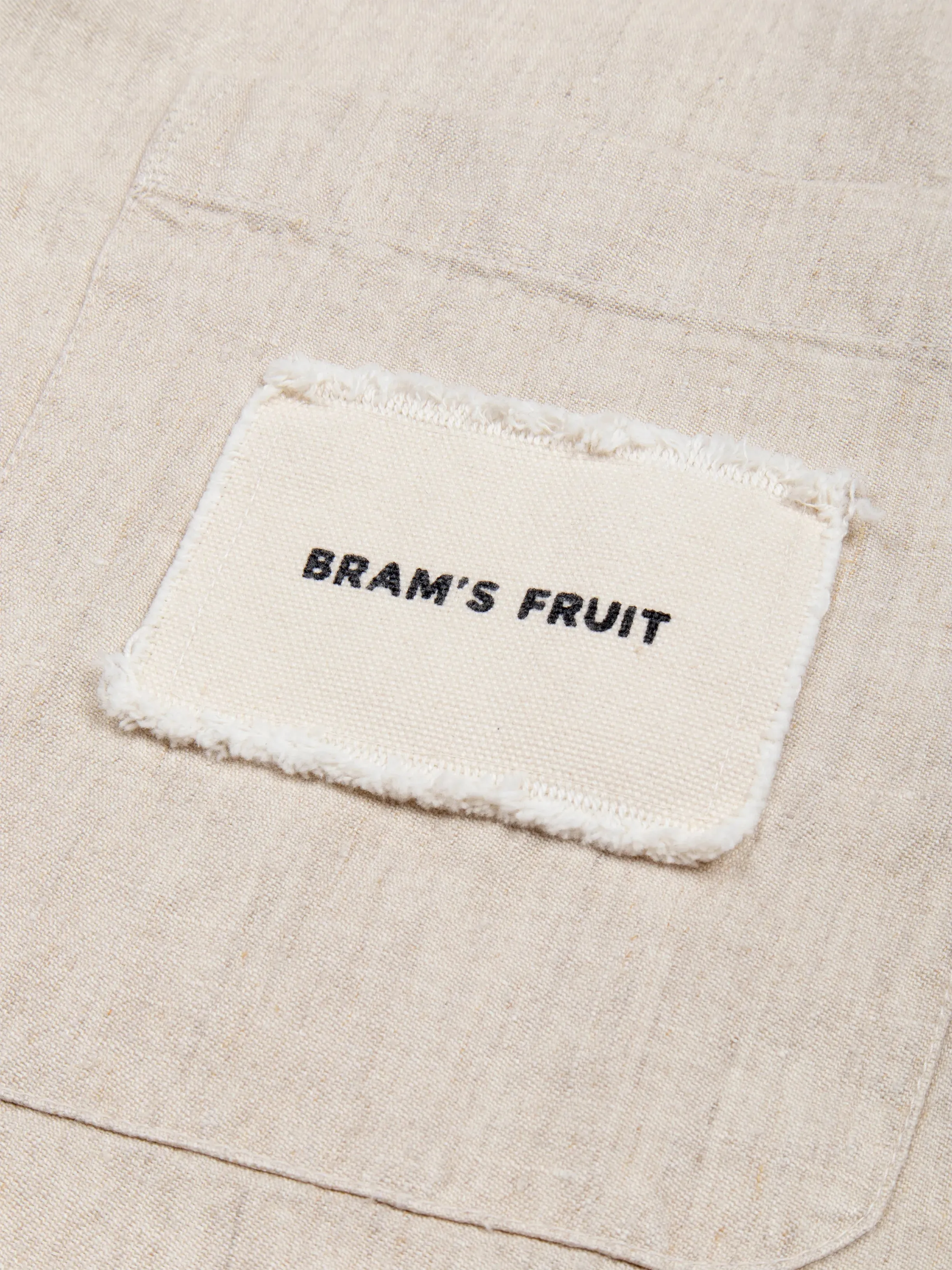 Distressed Linen Shirt Longsleeve - Natural Linen sold by Bram's Fruit product image thumbnail 5