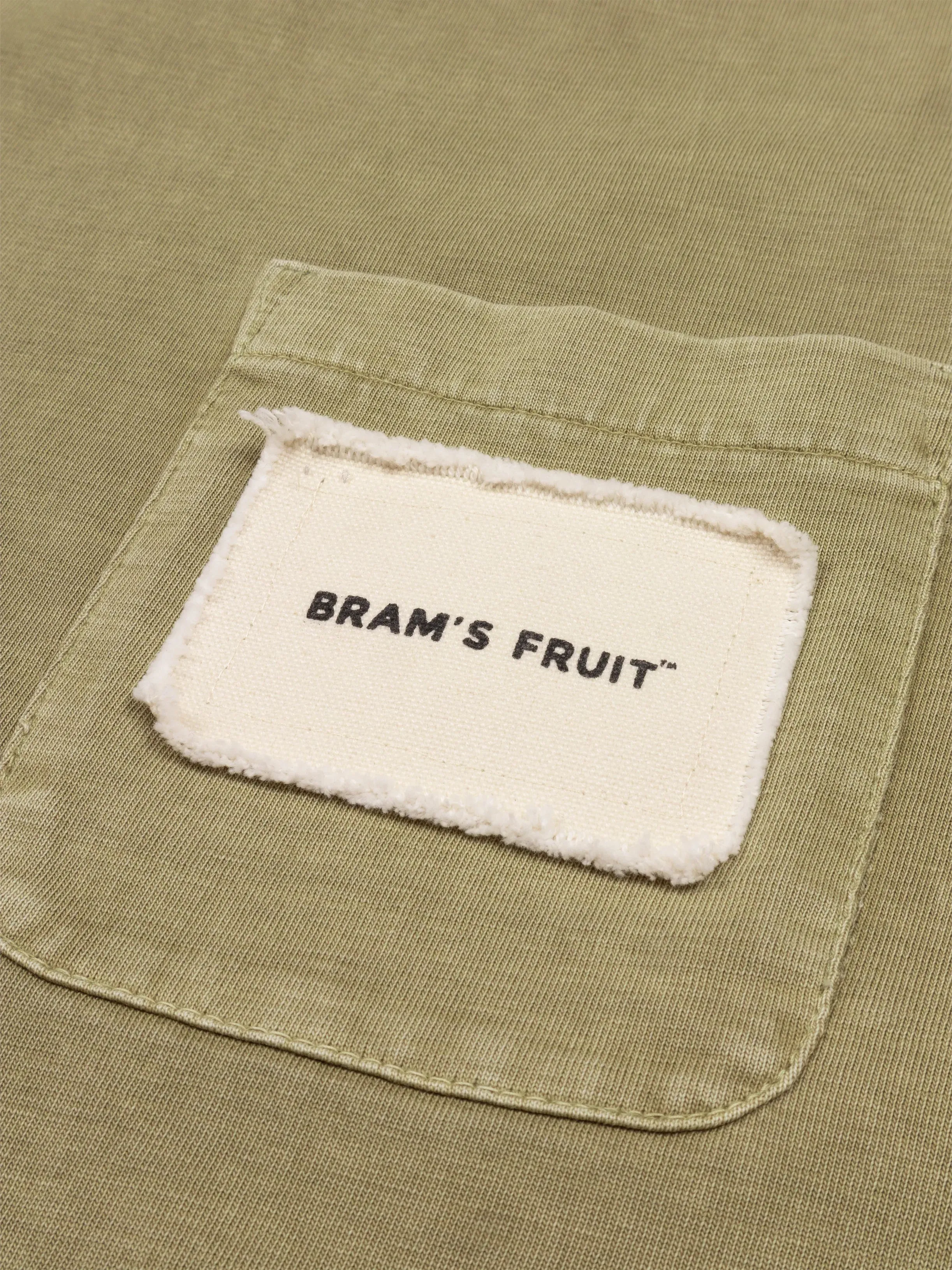 Chest Pocket T-Shirt - Washed Olive Green sold by Bram's Fruit product image thumbnail 4