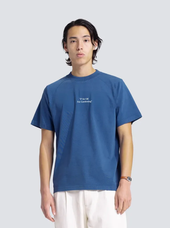 “F*ck Off I'm Gardening” Raglan T-Shirts - Blue sold by Bram's Fruit
