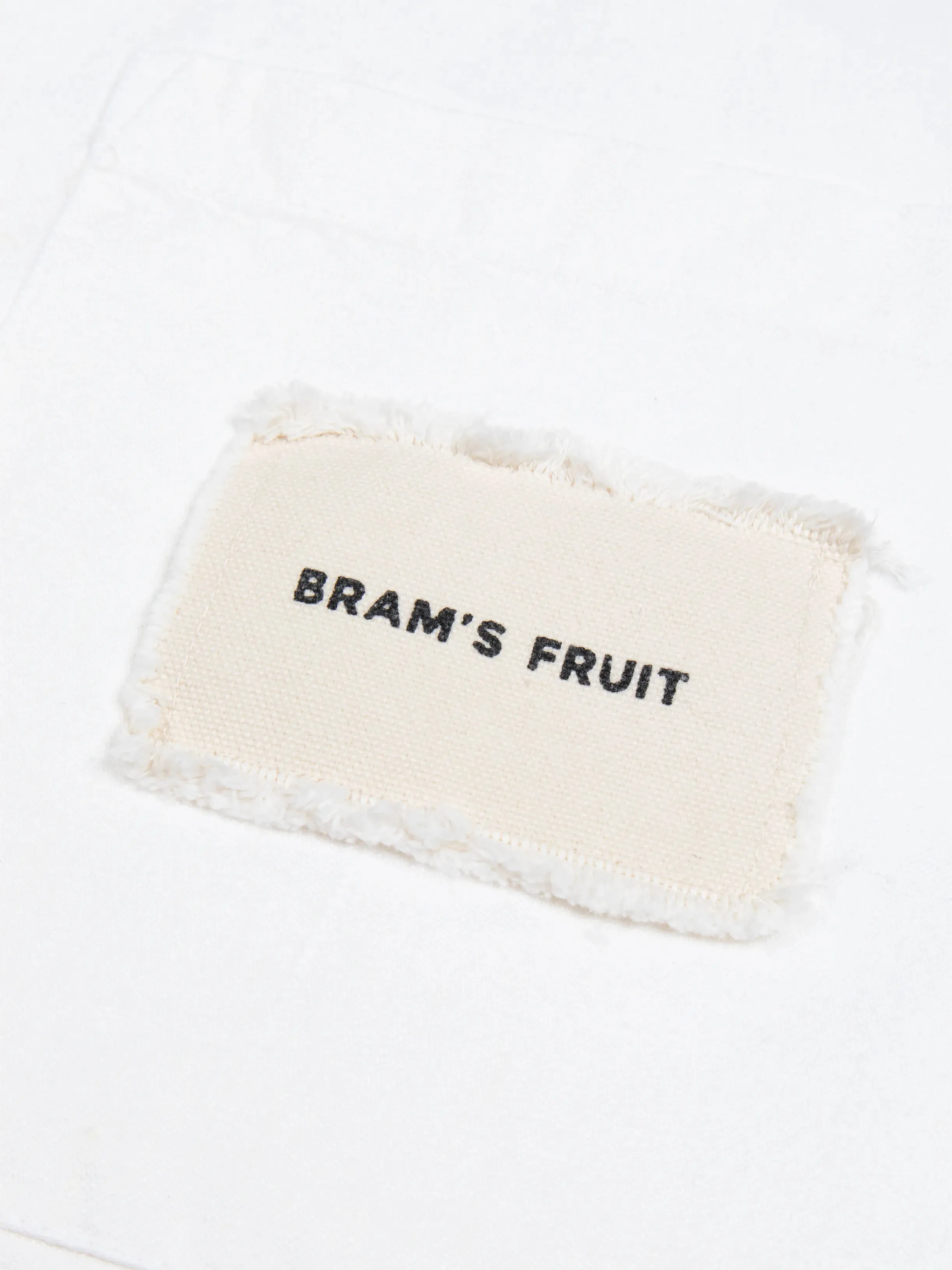 Distressed Linen Shirt Longsleeve - White sold by Bram's Fruit product image thumbnail 5