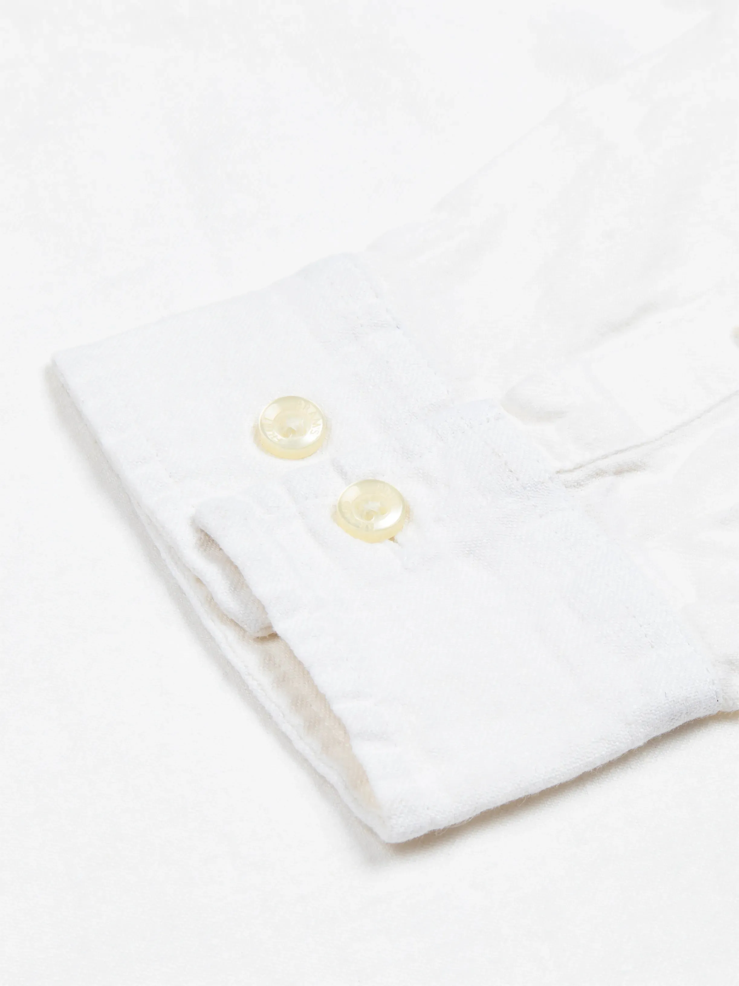 Distressed Linen Shirt Longsleeve - White sold by Bram's Fruit product image thumbnail 4