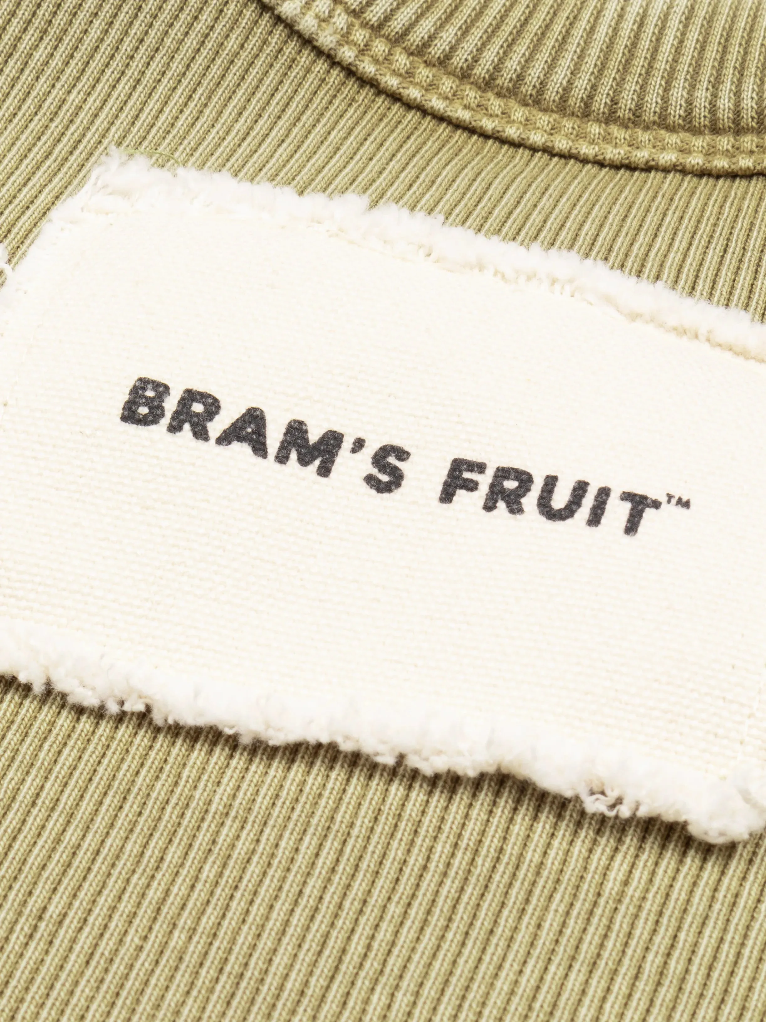 Heavy Rib T-Shirt Distressed - Washed Olive Green sold by Bram's Fruit product image thumbnail 4