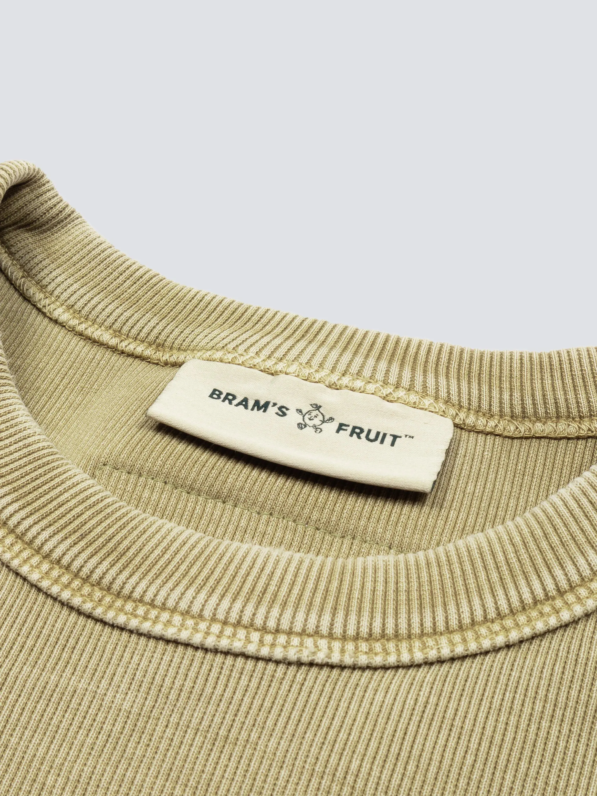 Heavy Rib T-Shirt Distressed - Washed Olive Green sold by Bram's Fruit product image thumbnail 5