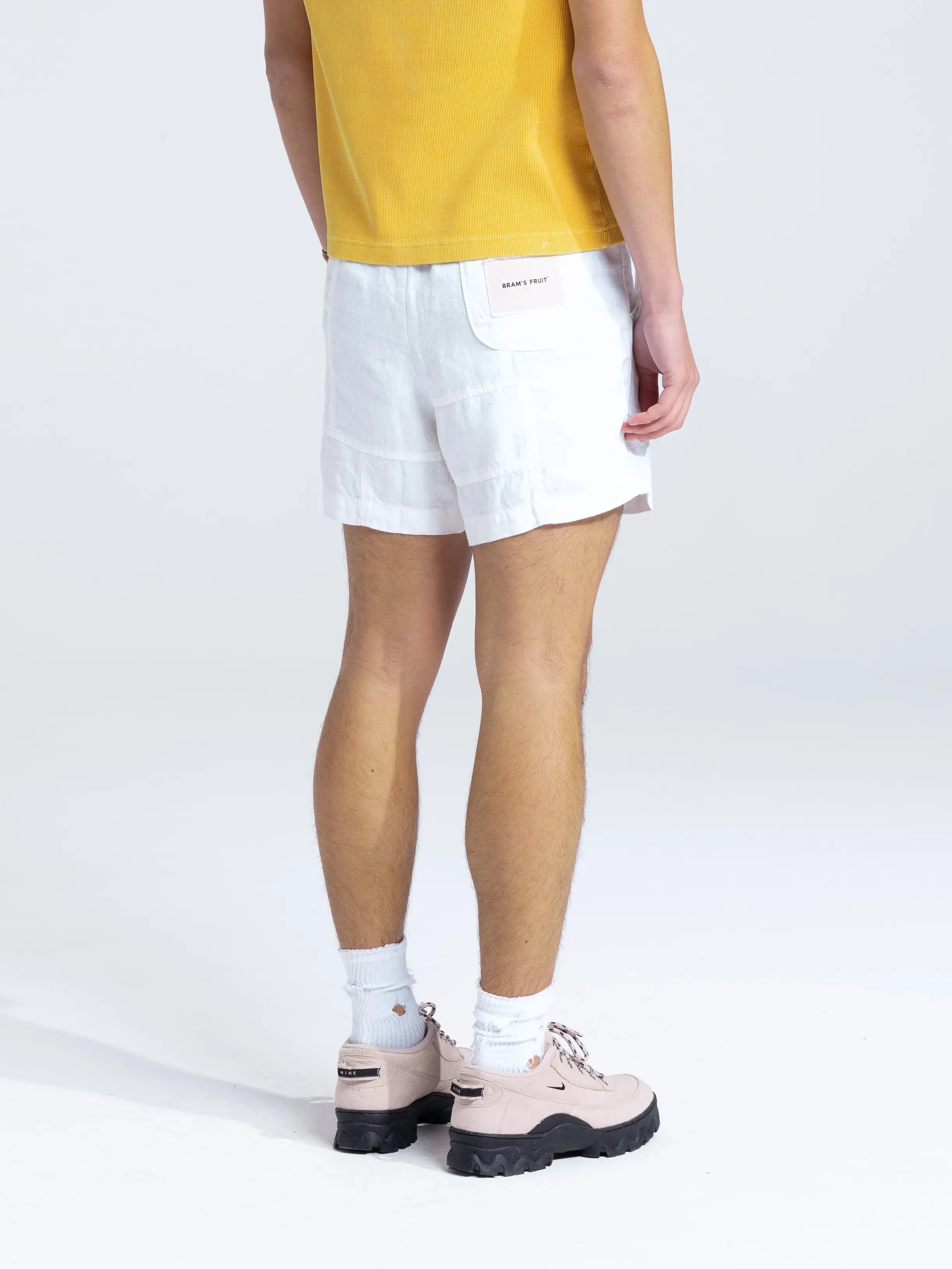 Linen Repair Shorts - White sold by Bram's Fruit product image thumbnail 2