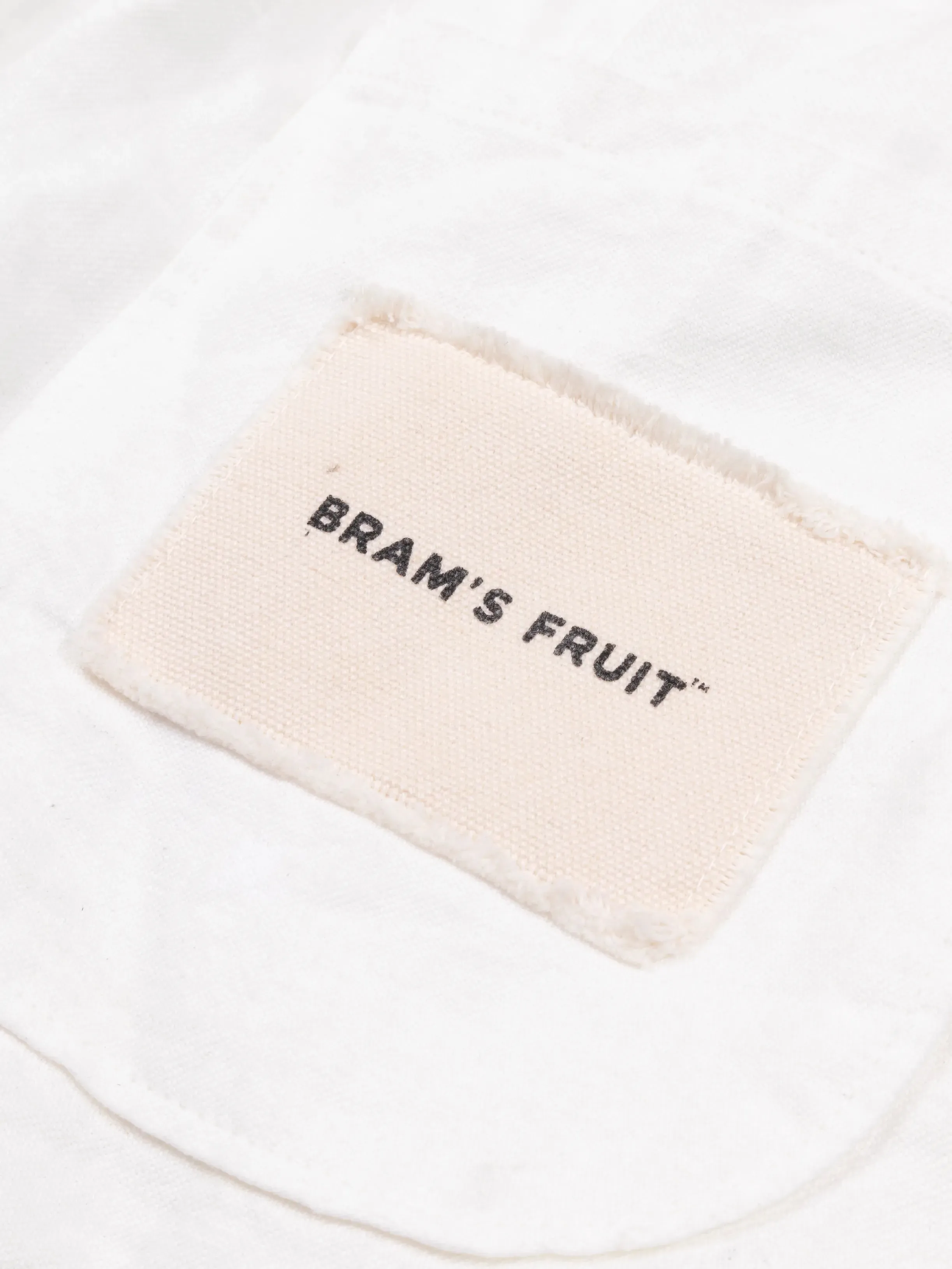 Linen Repair Shorts - White sold by Bram's Fruit product image thumbnail 3