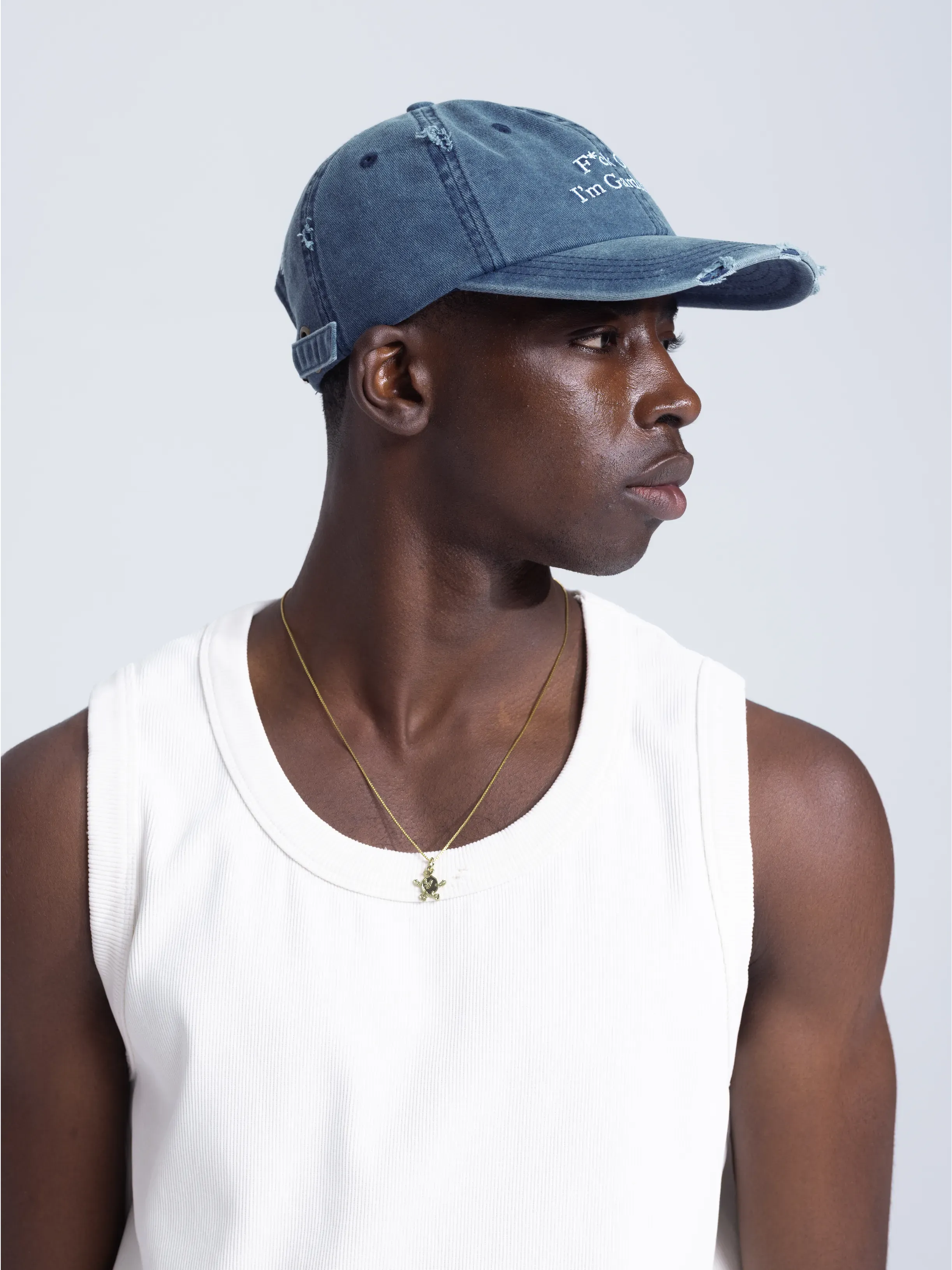 F*ck Off I'm Gardening Cap Distressed - Washed Navy sold by Bram's Fruit product image thumbnail 5