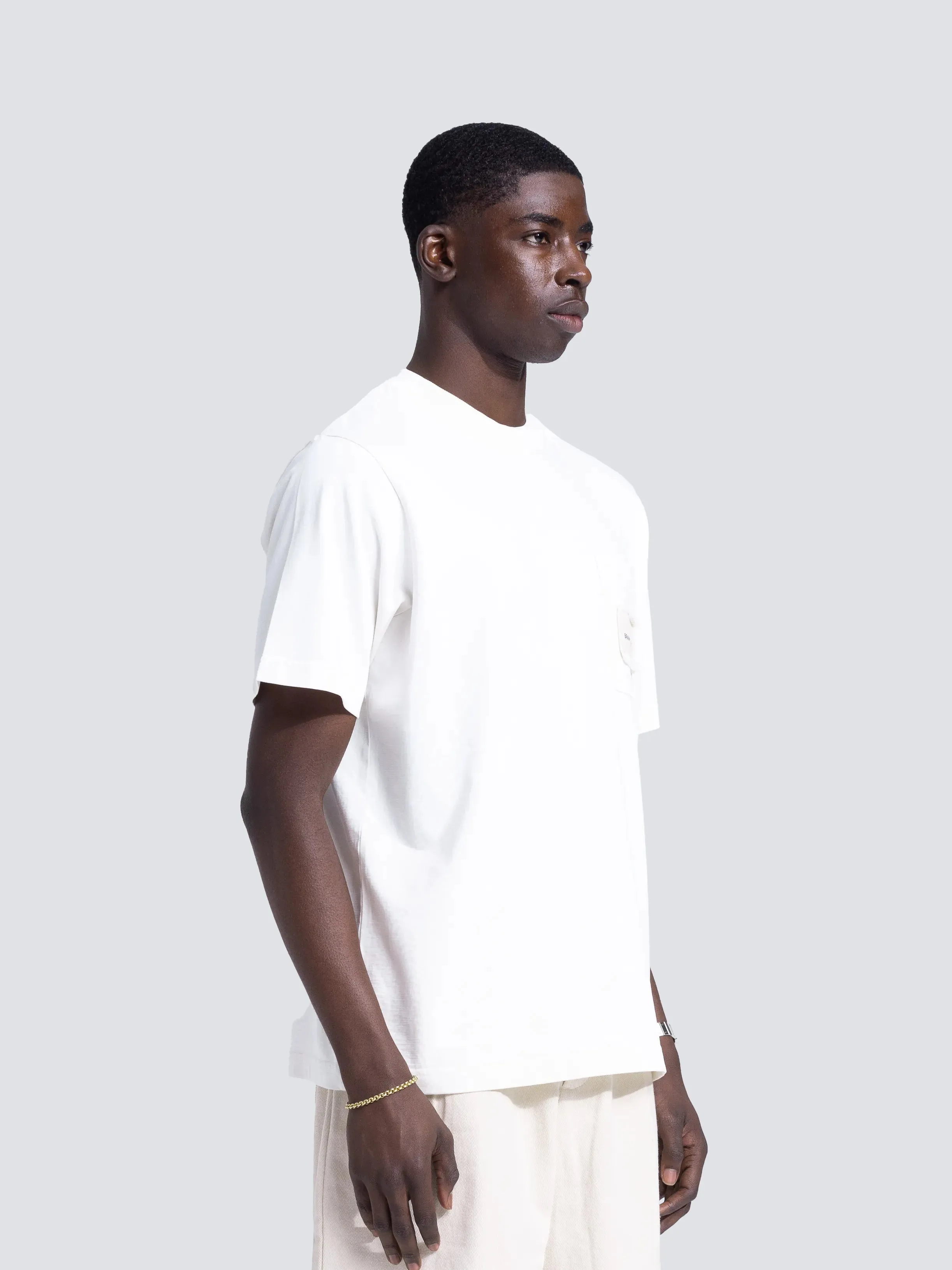 Chest Pocket T-Shirt - White sold by Bram's Fruit product image thumbnail 2