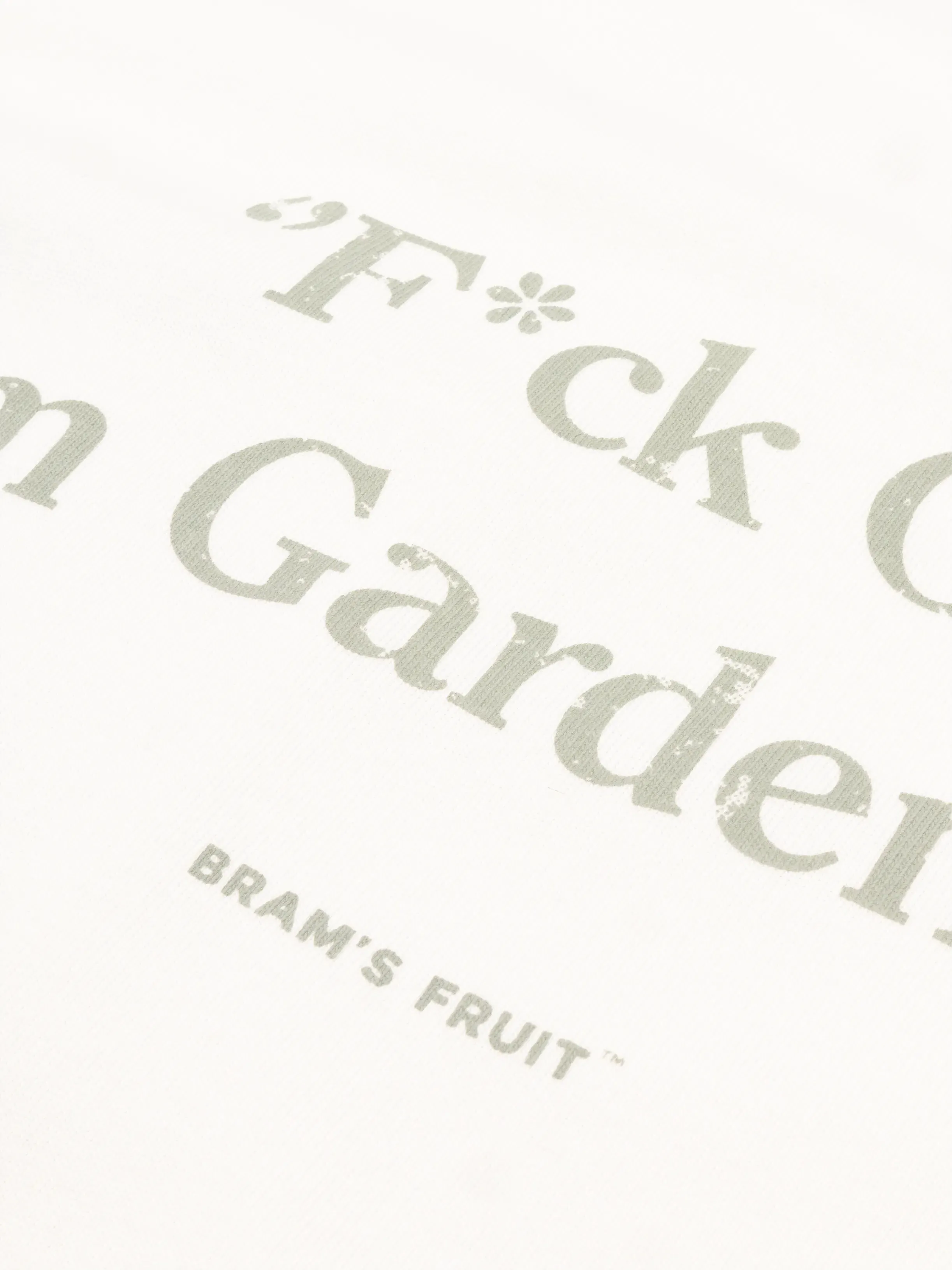 “F*ck Off I'm Gardening” T-Shirt Distressed - White sold by Bram's Fruit product image thumbnail 4