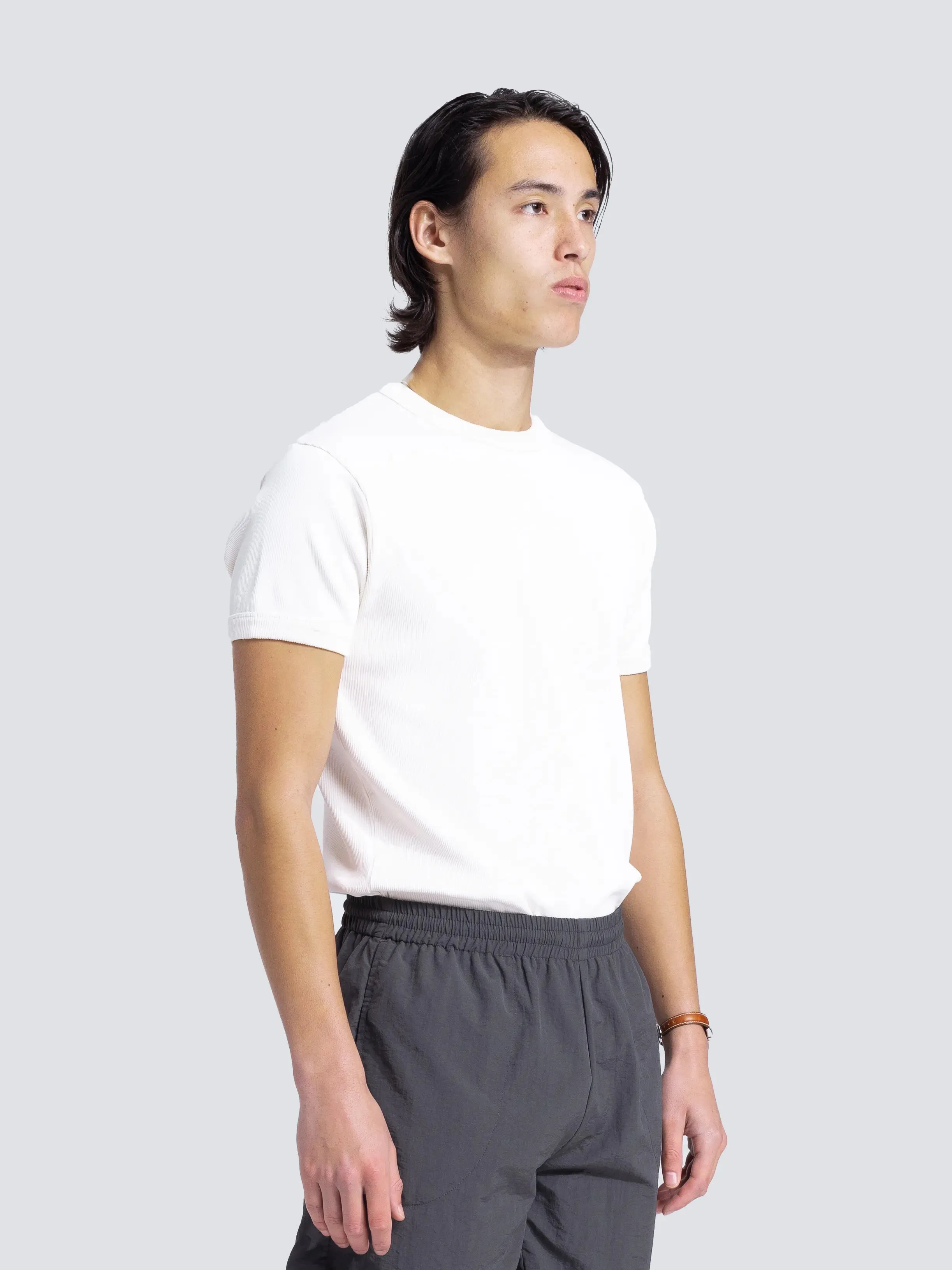 Heavy Rib T-Shirt Distressed - White sold by Bram's Fruit product image thumbnail 2