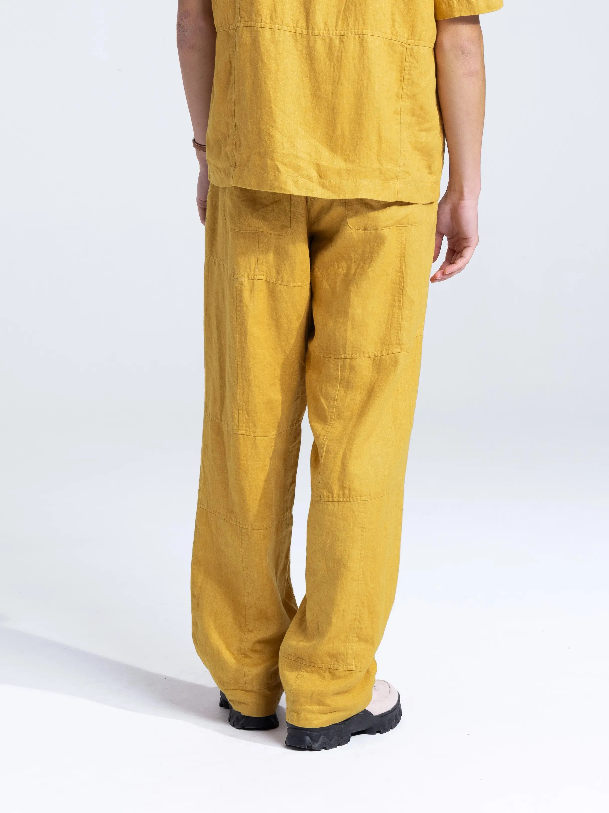 Linen Repair Trousers - Dried Orange sold by Bram's Fruit product image thumbnail 3
