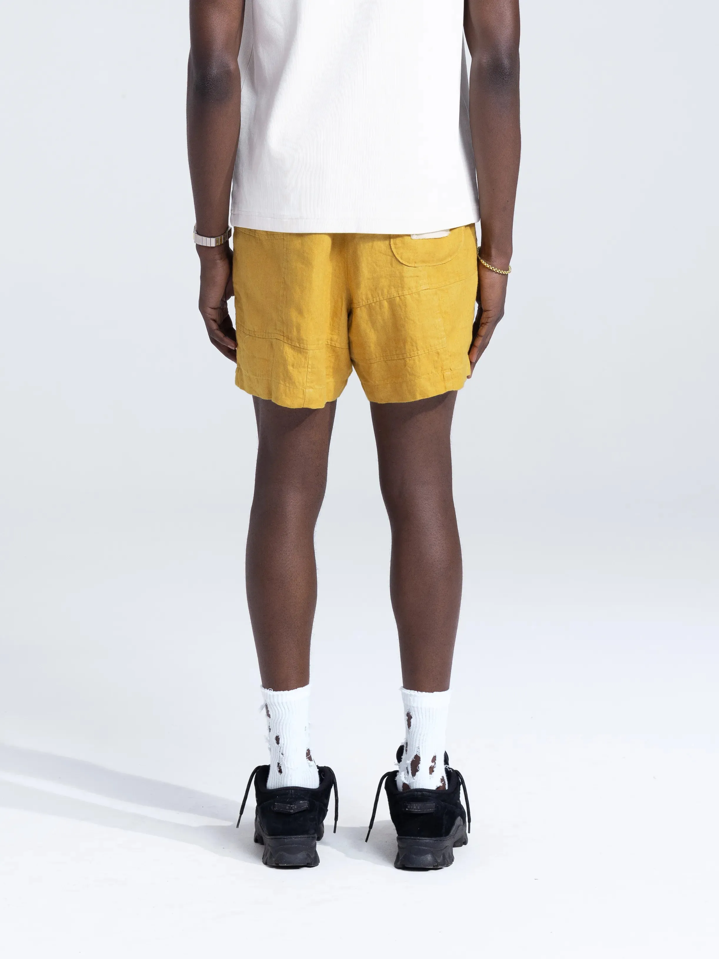 Linen Repair Shorts - Dried Orange sold by Bram's Fruit product image thumbnail 3