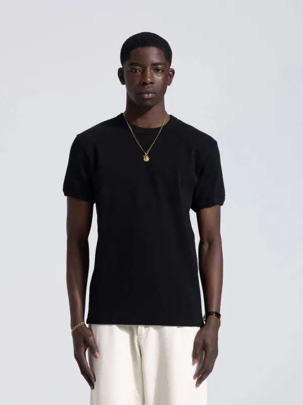 Heavy Rib T-shirt - Black sold by Bram's Fruit