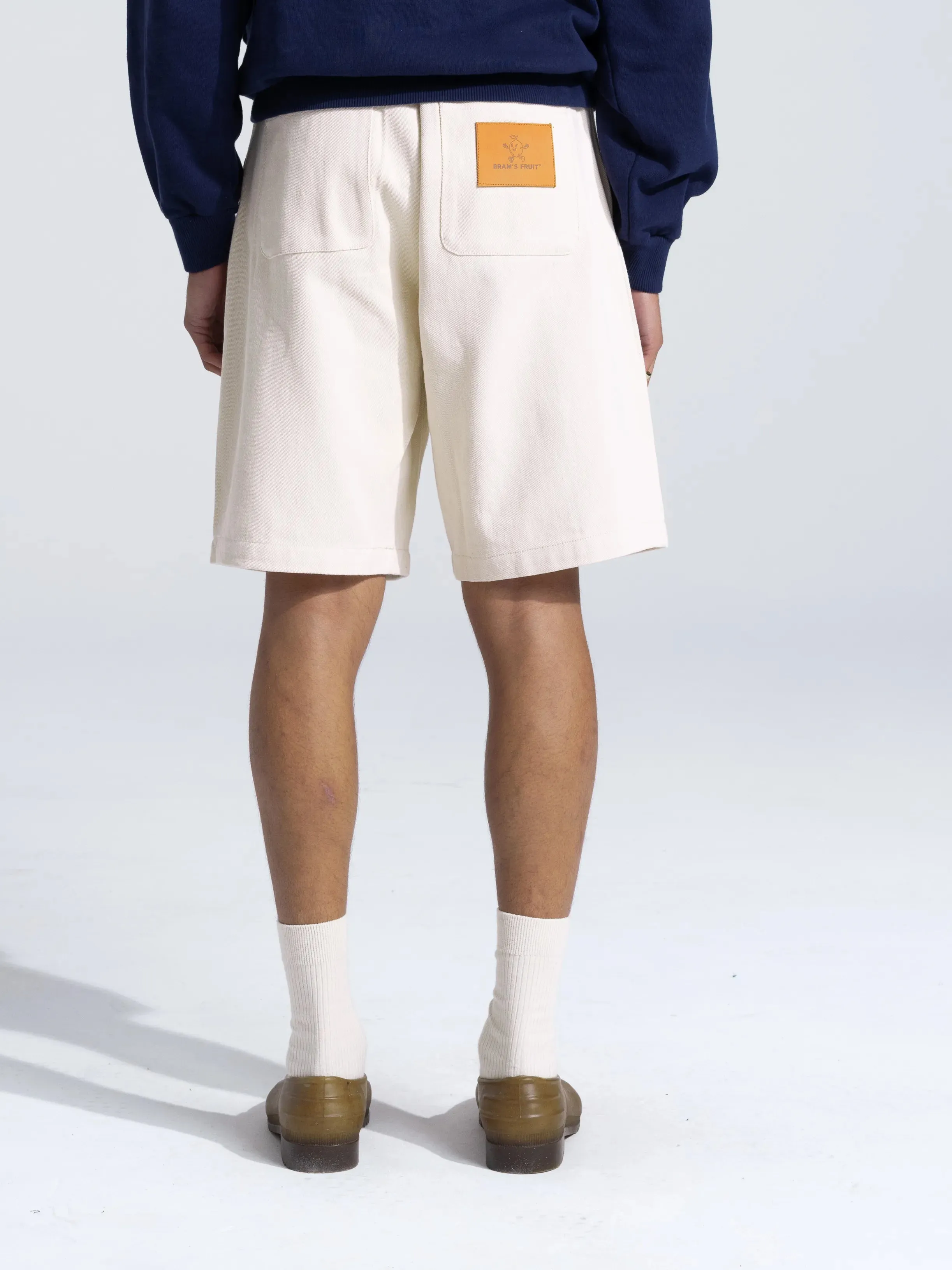 Twill Shorts - Beige sold by Bram's Fruit product image thumbnail 2