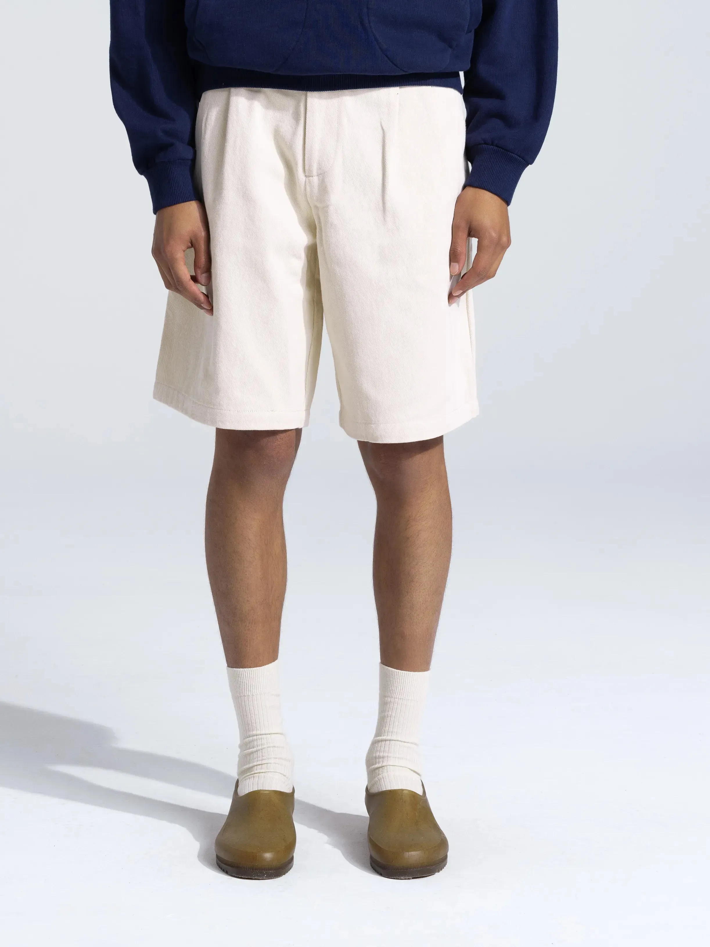 Twill Shorts - Beige sold by Bram's Fruit