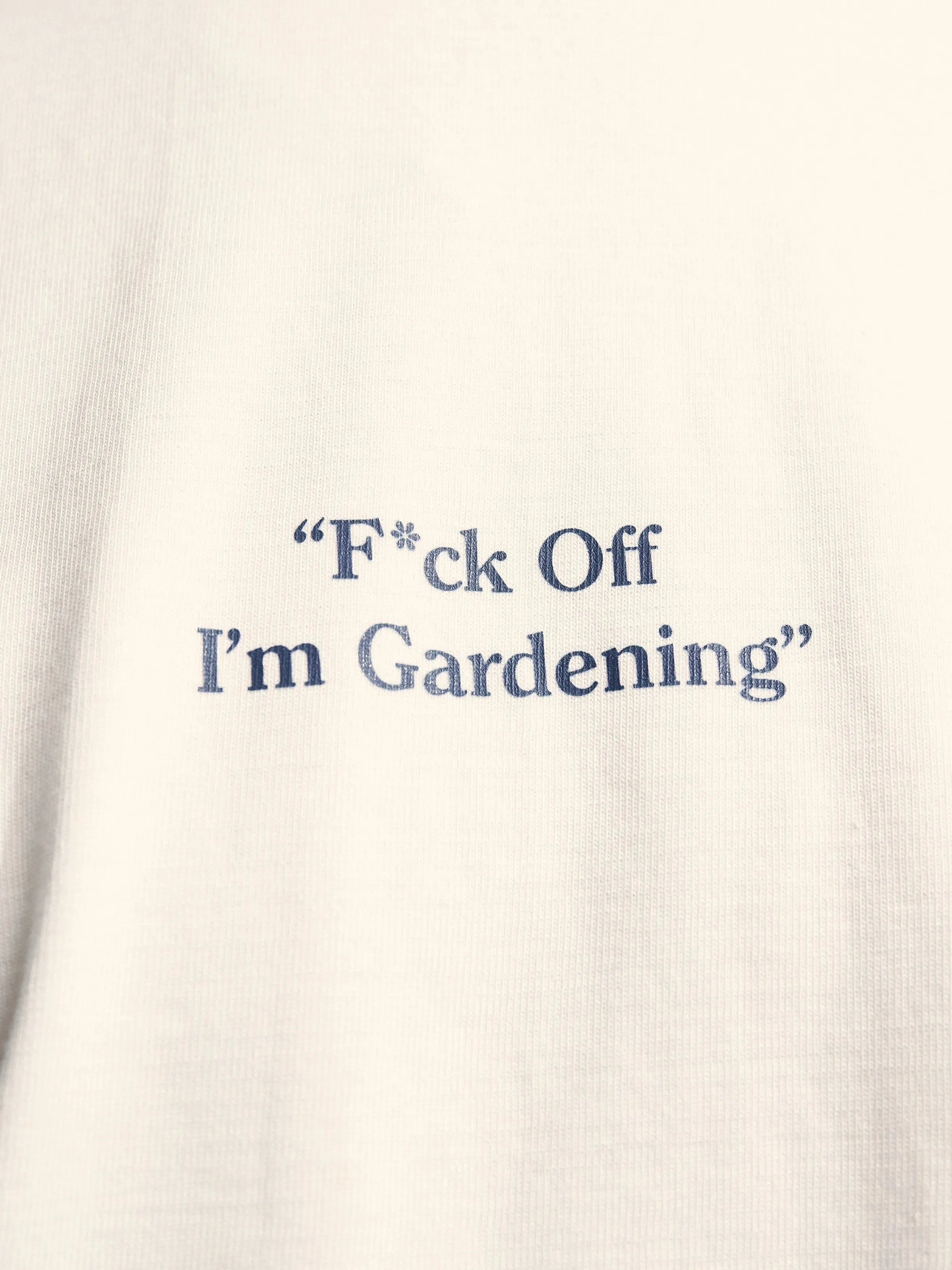 "F*ck Off I'm Gardening" Raglan T-shirt - White sold by Bram's Fruit product image thumbnail 3