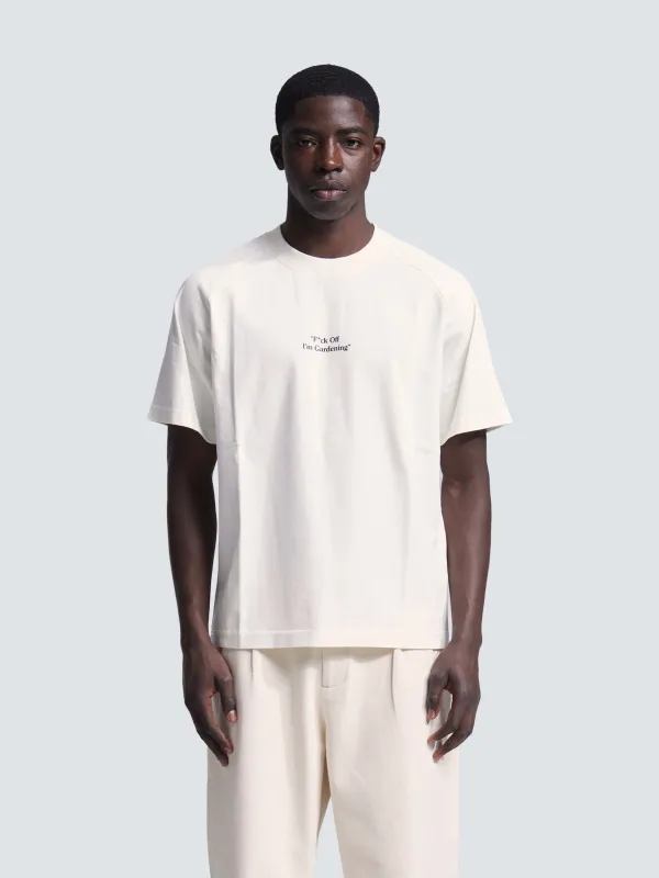 "F*ck Off I'm Gardening" Raglan T-shirt - White sold by Bram's Fruit