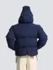 Hooded Puffer Jacket - Navy sold by Bram's Fruit