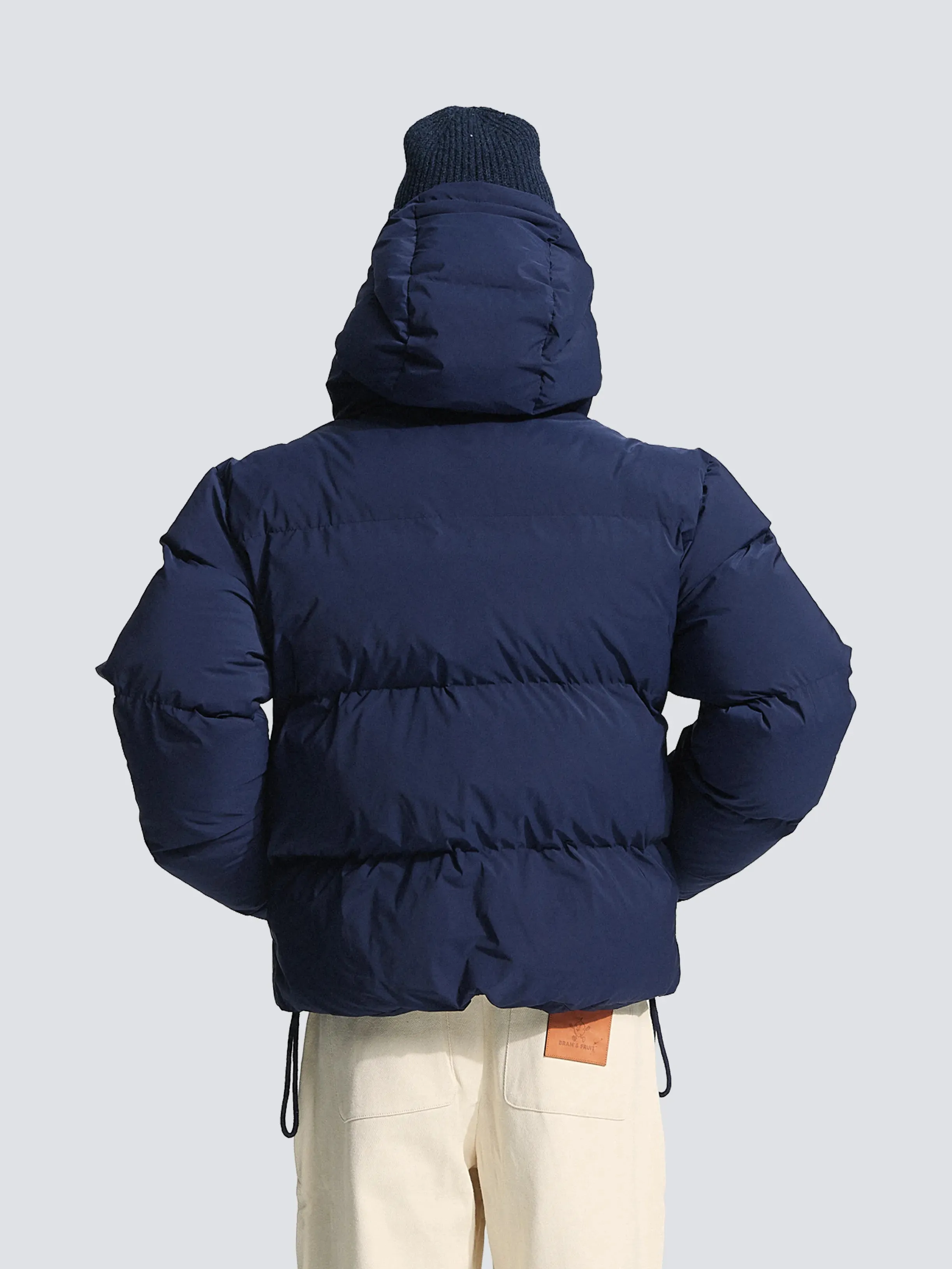 Hooded Puffer Jacket - Navy sold by Bram's Fruit product image thumbnail 3