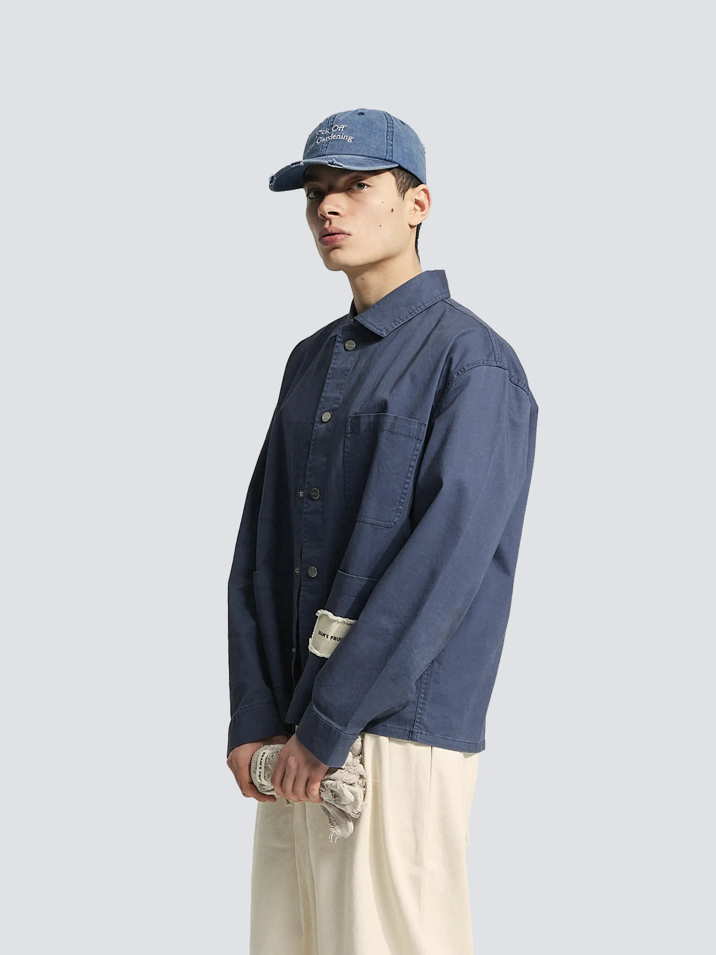 Chore Overshirt - Midnight Blue sold by Bram's Fruit product image thumbnail 3