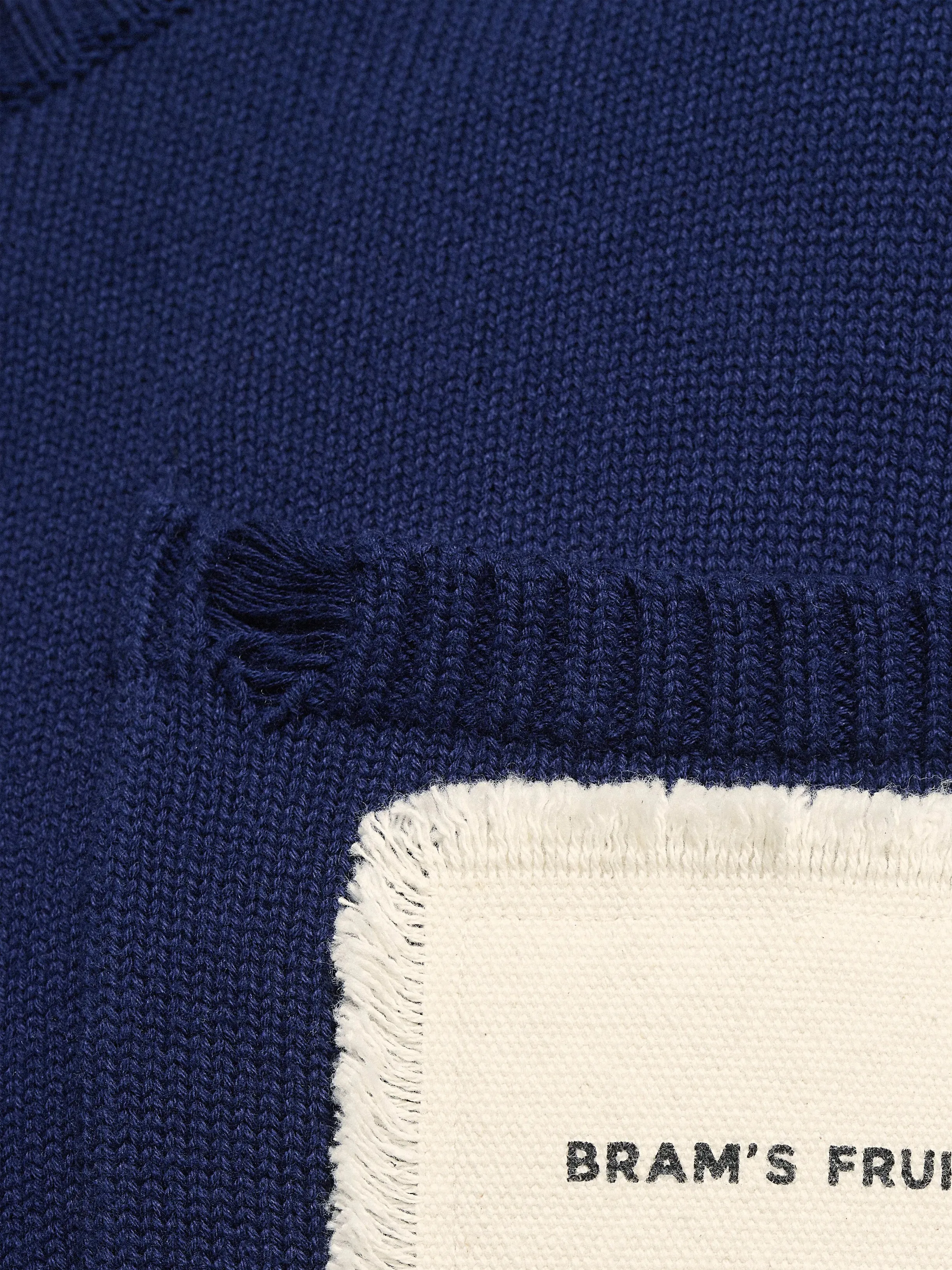 Distressed Chest Pocket Knit - Navy sold by Bram's Fruit product image thumbnail 4