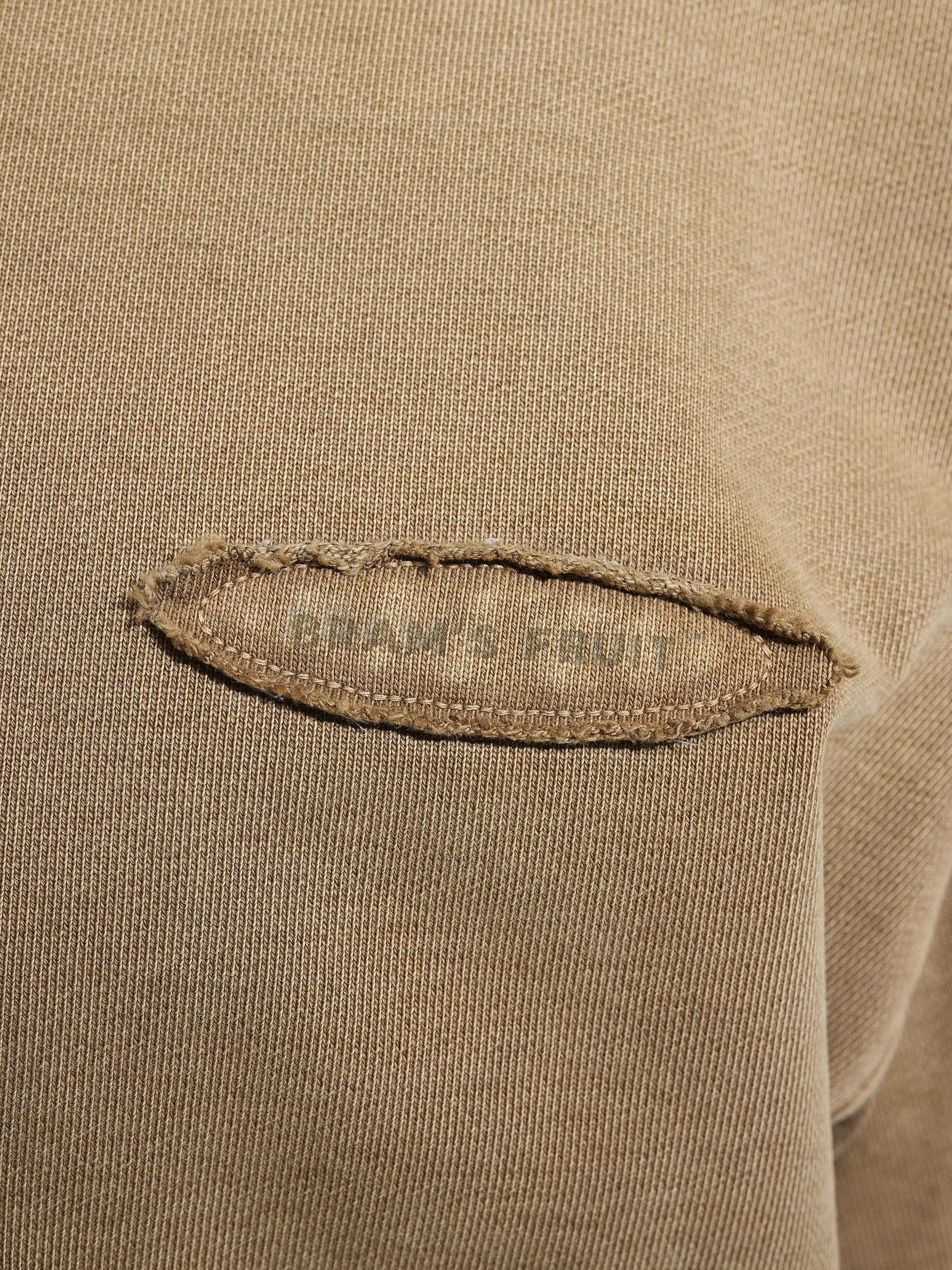 Cut & Sew “F*ck Off” Crewneck - Washed Khaki sold by Bram's Fruit product image thumbnail 4