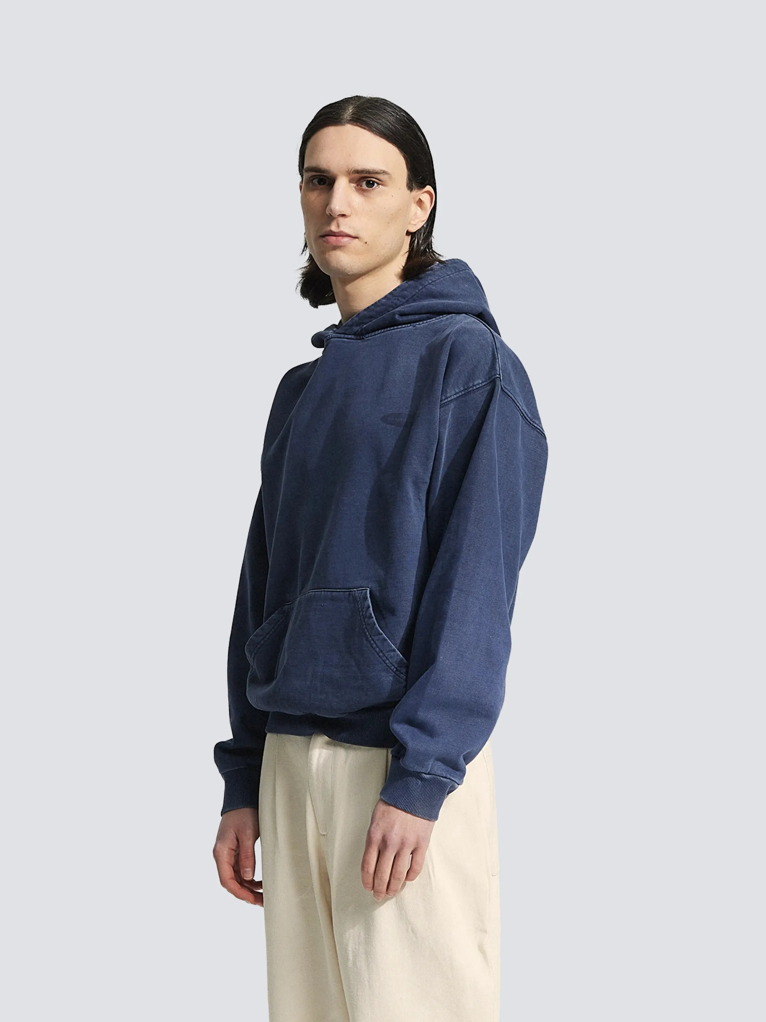Distressed “F*ck Off” Hoodie - Washed Midnight Blue sold by Bram's Fruit product image thumbnail 2