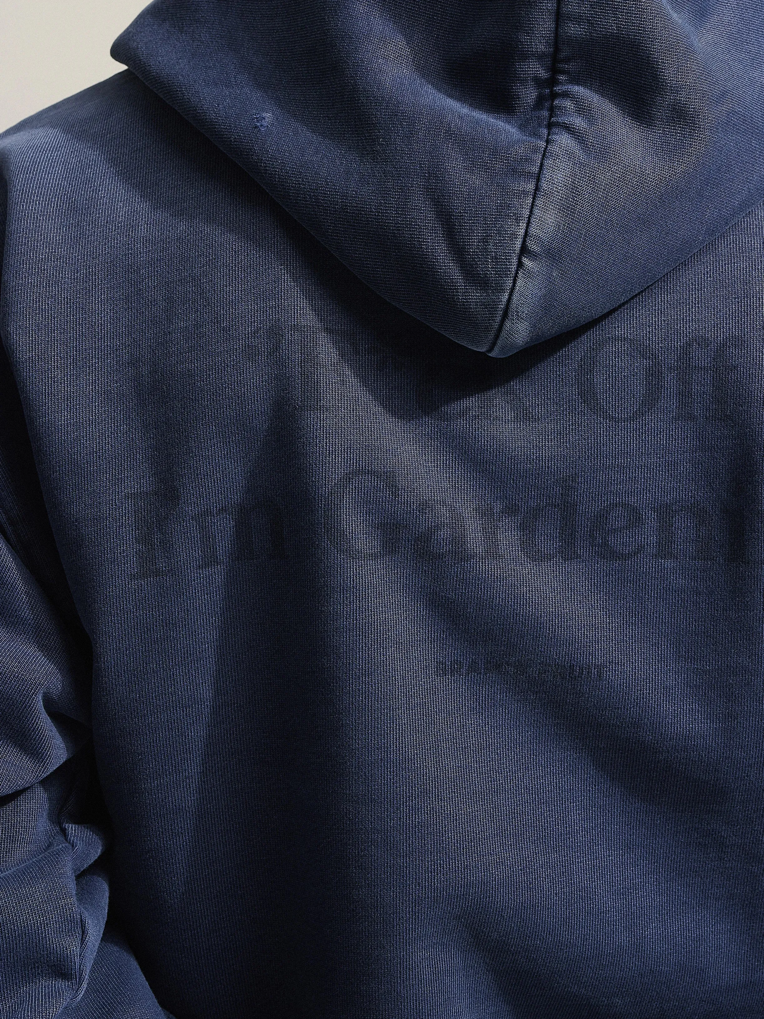 Distressed “F*ck Off” Hoodie - Washed Midnight Blue sold by Bram's Fruit product image thumbnail 5