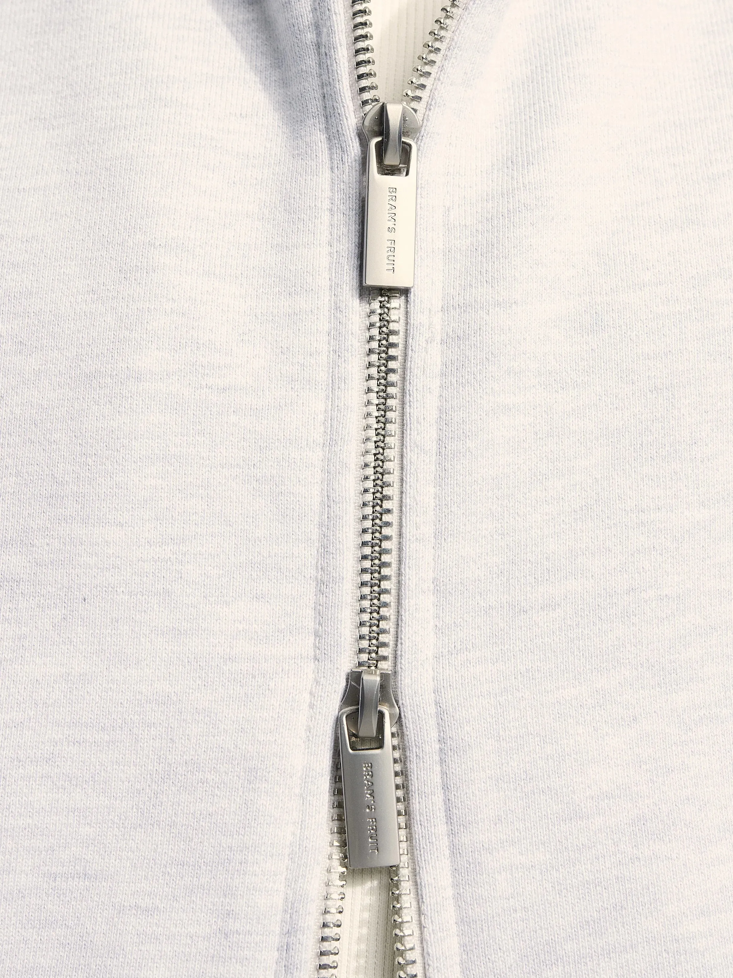 Distressed “F*ck Off” Zipper Hoodie - Grey Melange sold by Bram's Fruit product image thumbnail 3