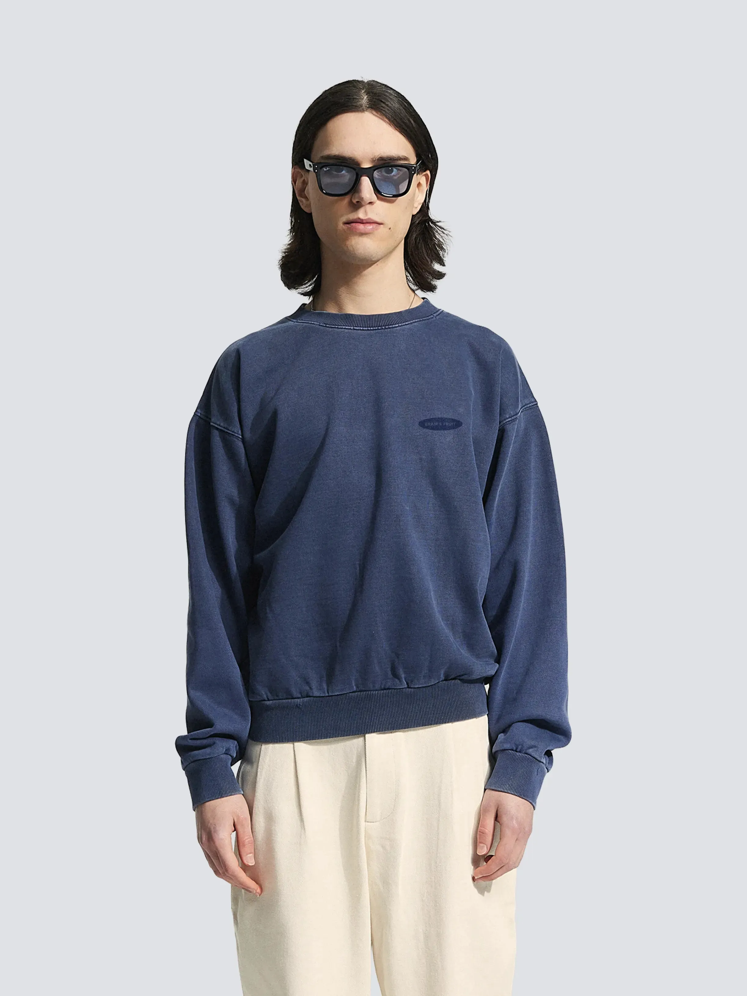 Distressed “F*ck Off I'm Gardening” Crewneck - Washed Midnight Blue sold by Bram's Fruit product image thumbnail 3