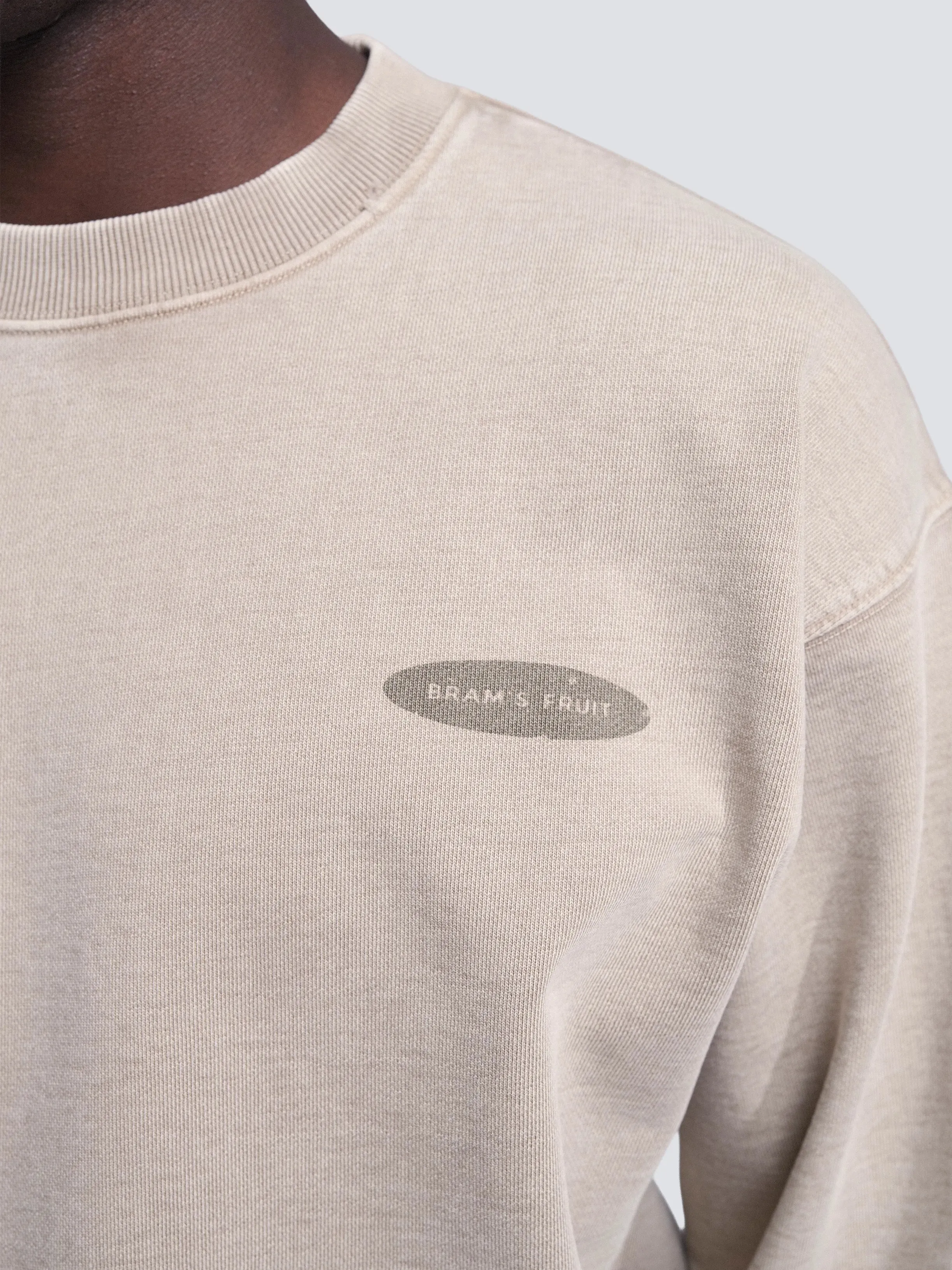 Distressed “F*ck Off I'm Gardening” Crewneck - Washed Khaki sold by Bram's Fruit product image thumbnail 3