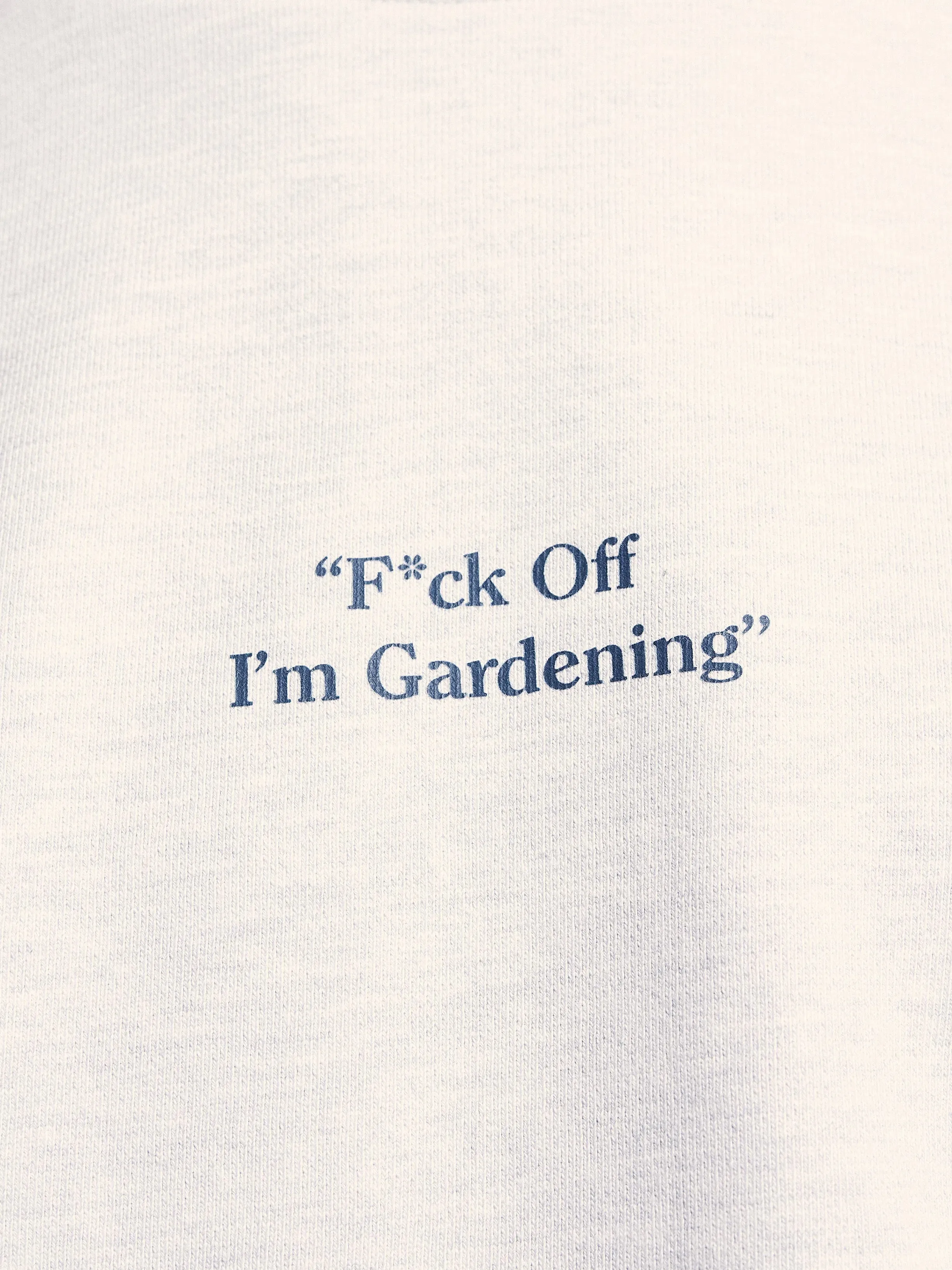 "F*ck Off I'm Gardening" Raglan Crewneck - Grey Melange sold by Bram's Fruit product image thumbnail 4
