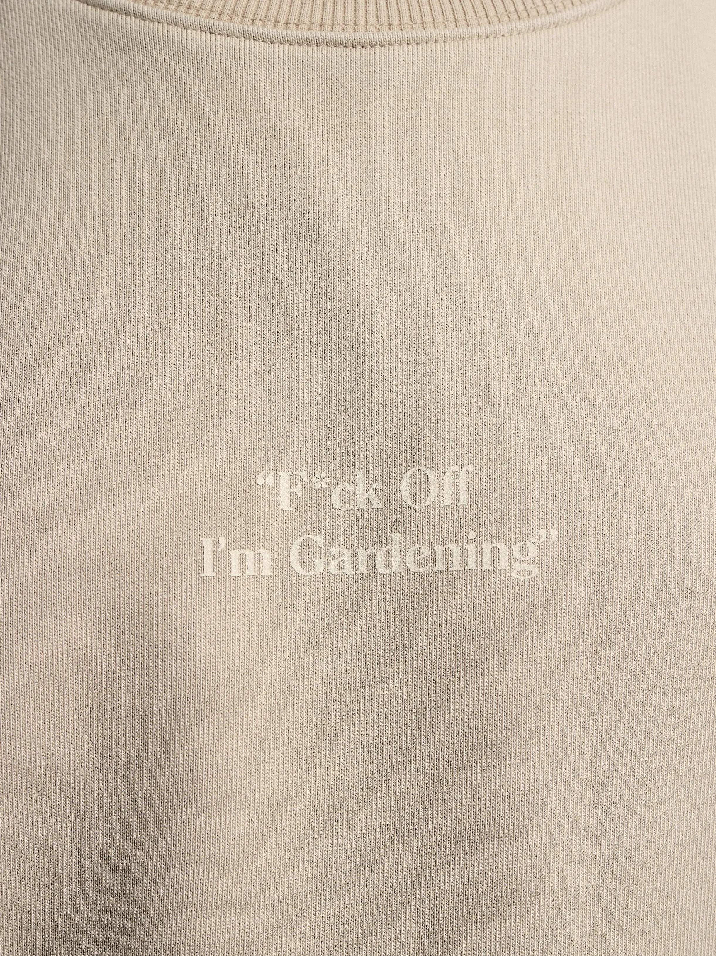 "F*ck Off I'm Gardening" Raglan Crewneck - Solid Khaki sold by Bram's Fruit product image thumbnail 4
