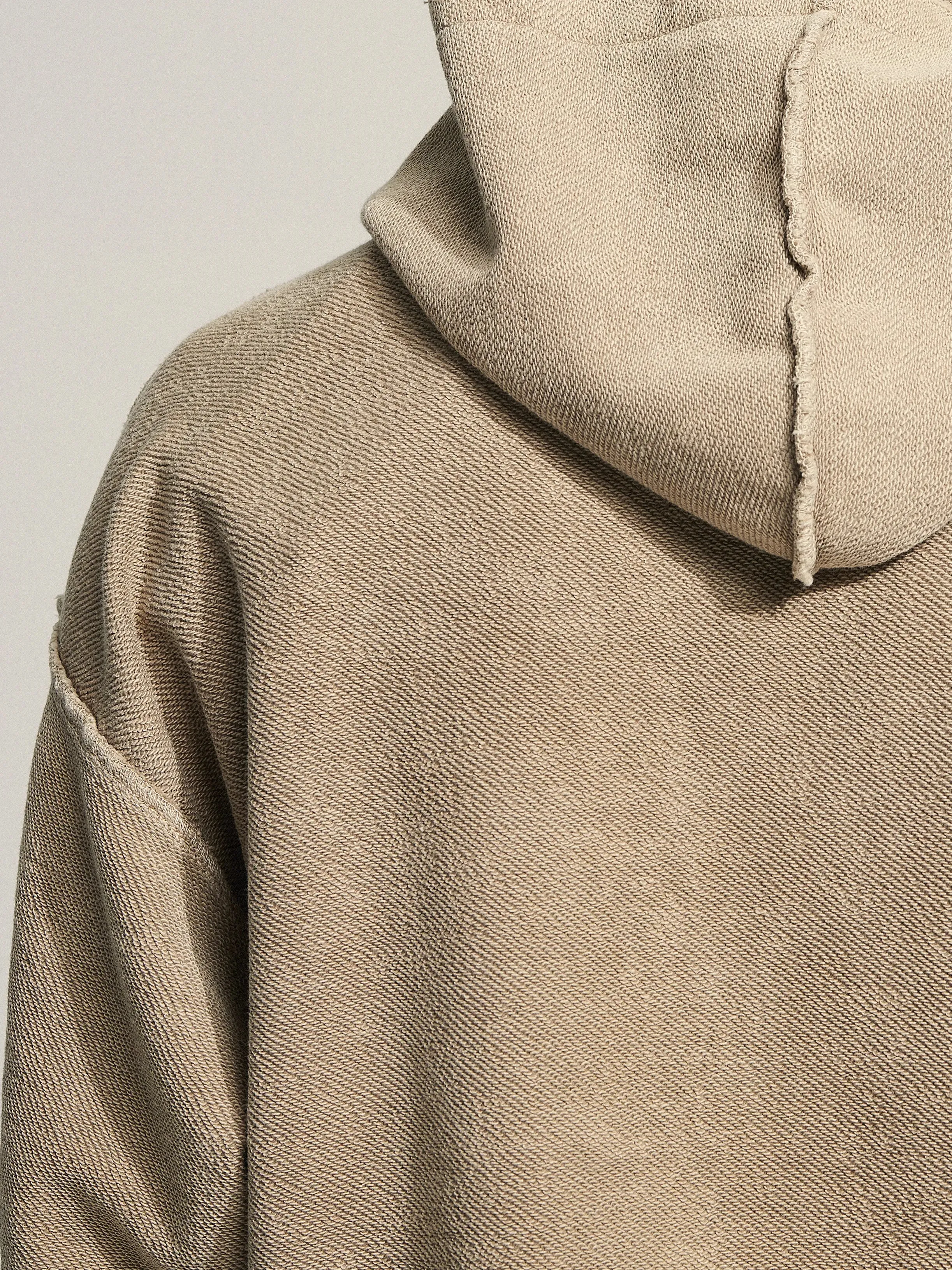 Chest Pocket Hoodie - Garment Dye Khaki sold by Bram's Fruit product image thumbnail 5