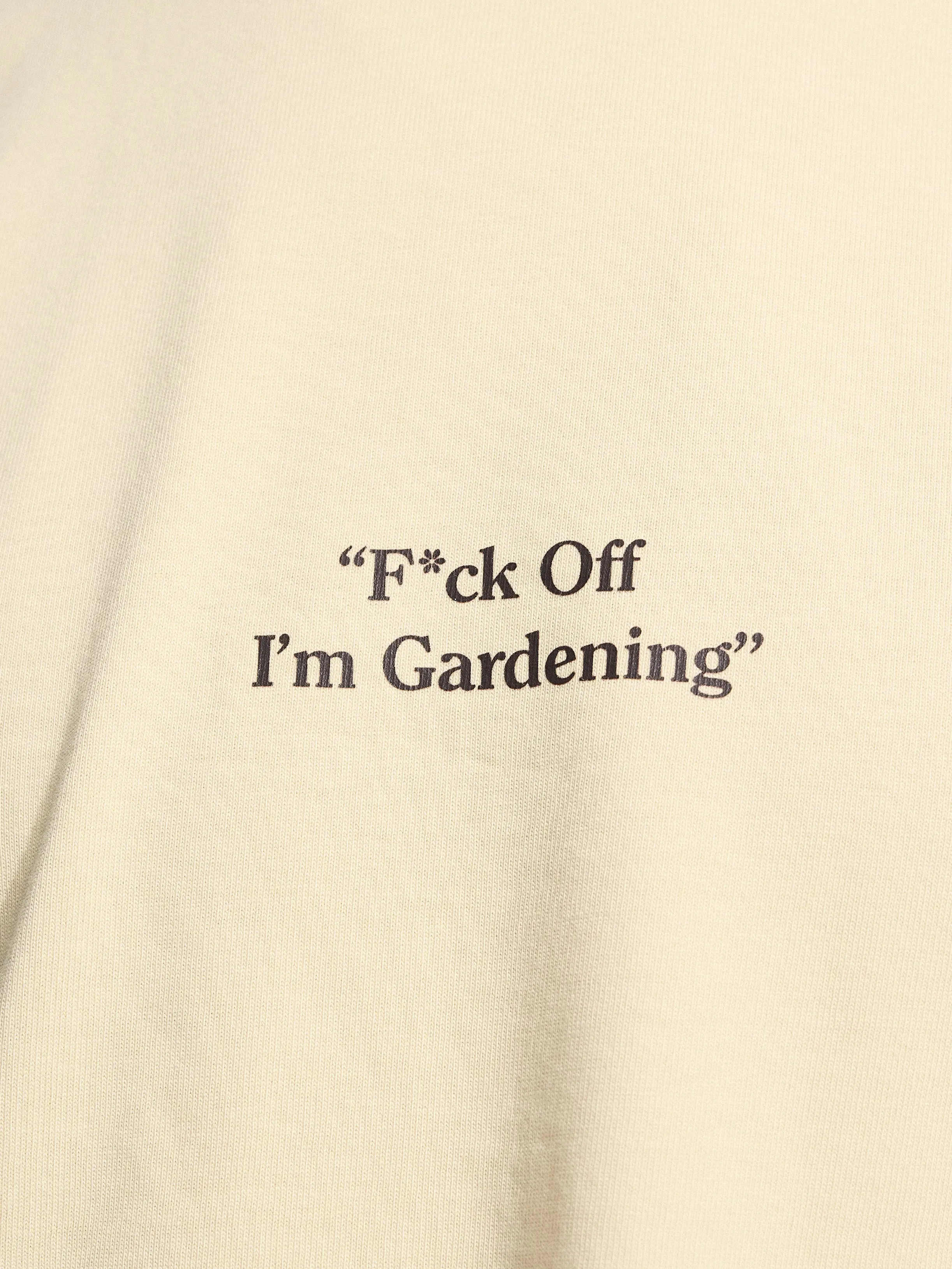 "F*ck Off I'm Gardening" Raglan T-shirt - Solid Beige sold by Bram's Fruit product image thumbnail 4