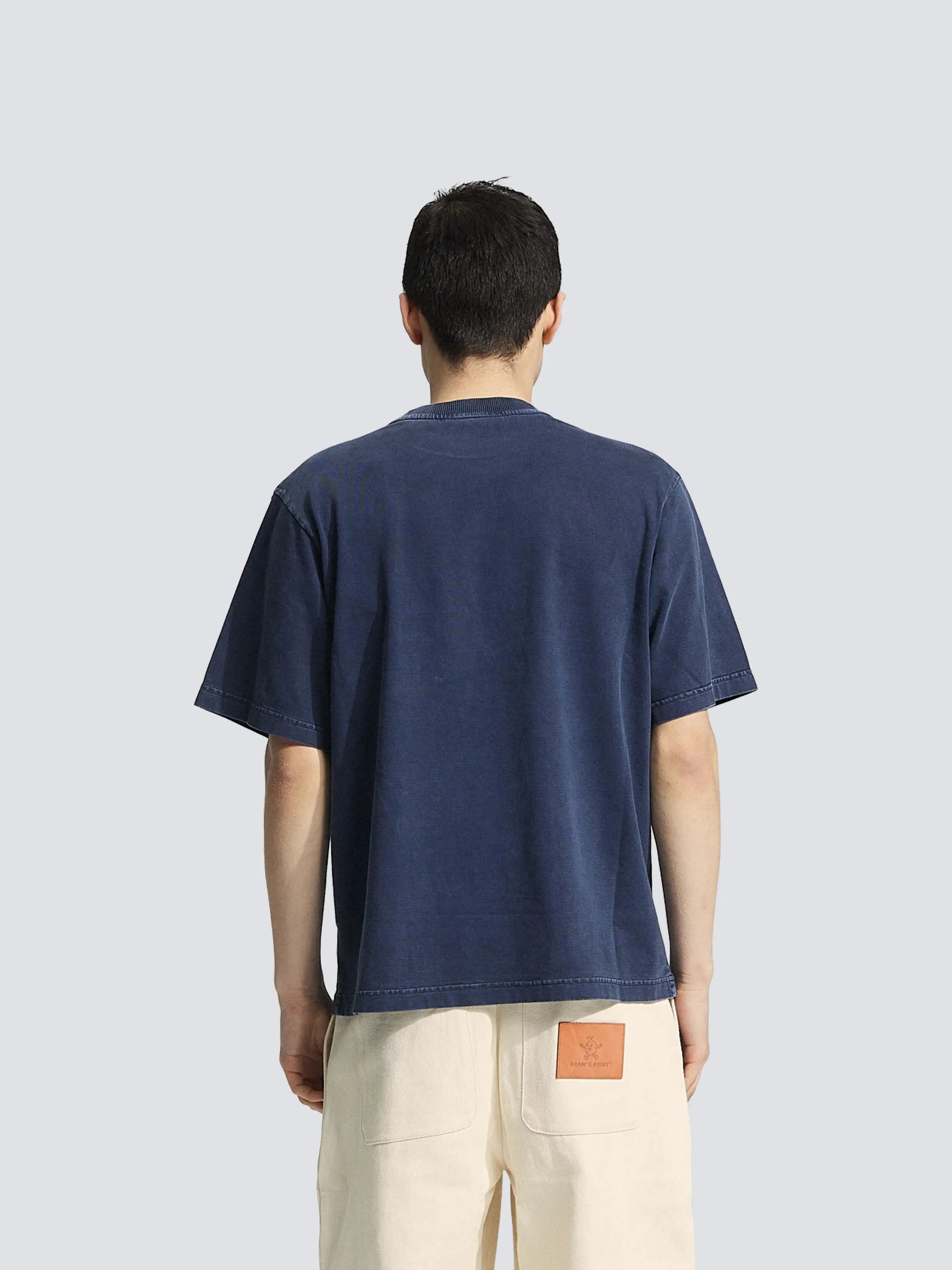 Chest Pocket T-shirt - Washed Midnight Blue sold by Bram's Fruit product image thumbnail 3