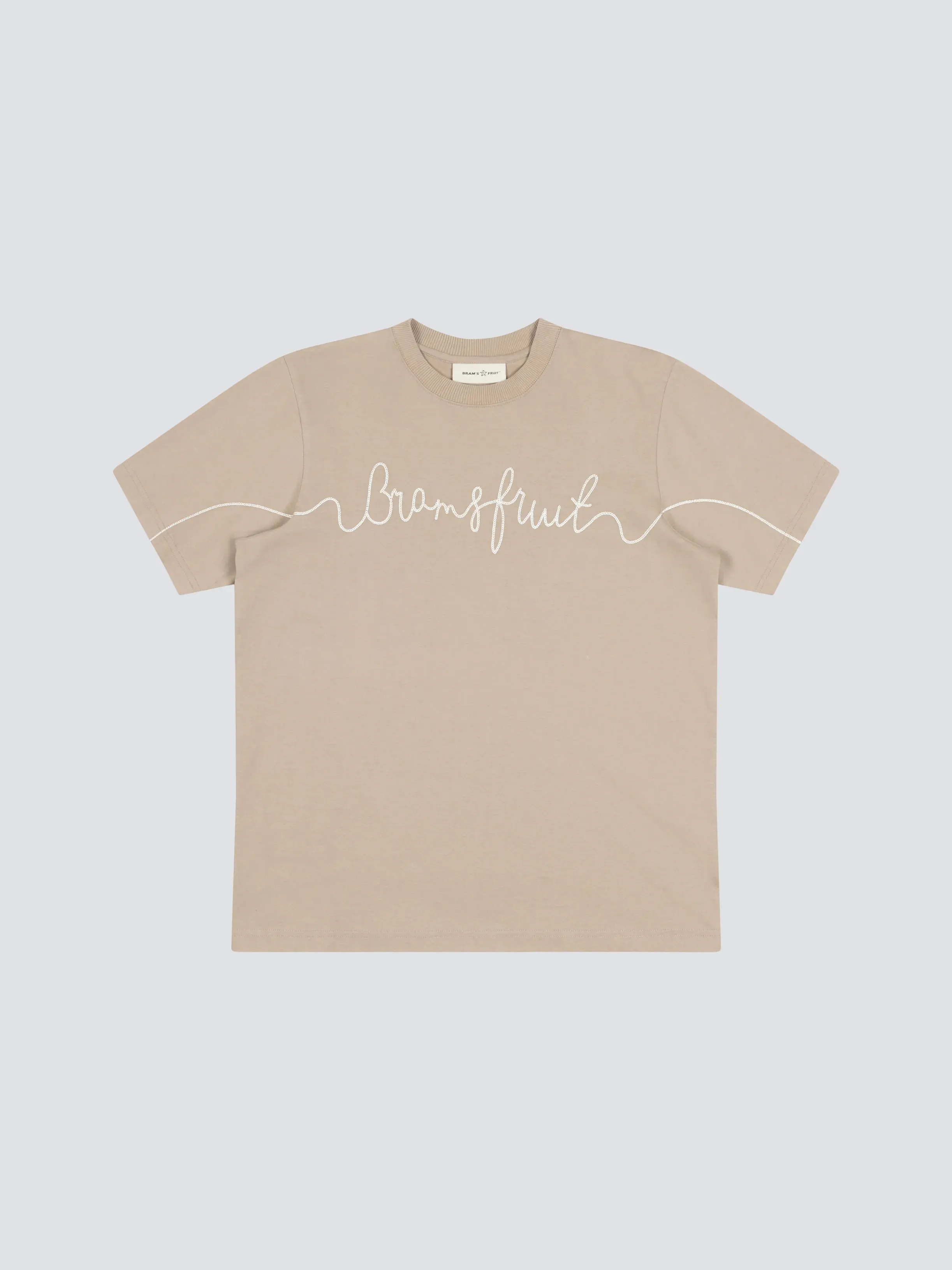 Garden Hose Chain Stitch T-shirt - Solid khaki sold by Bram's Fruit product image thumbnail 5