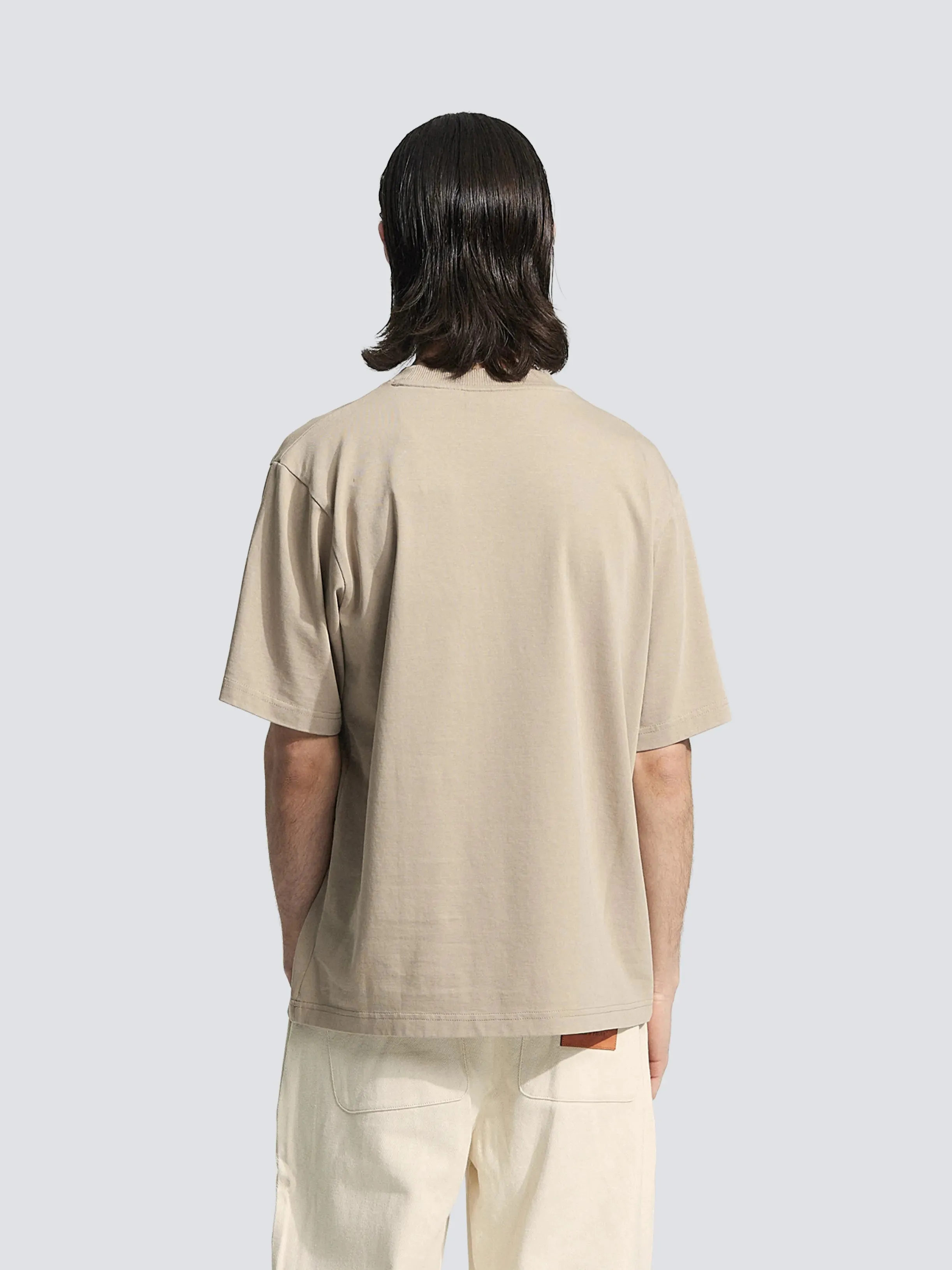 Garden Hose Chain Stitch T-shirt - Solid khaki sold by Bram's Fruit product image thumbnail 3