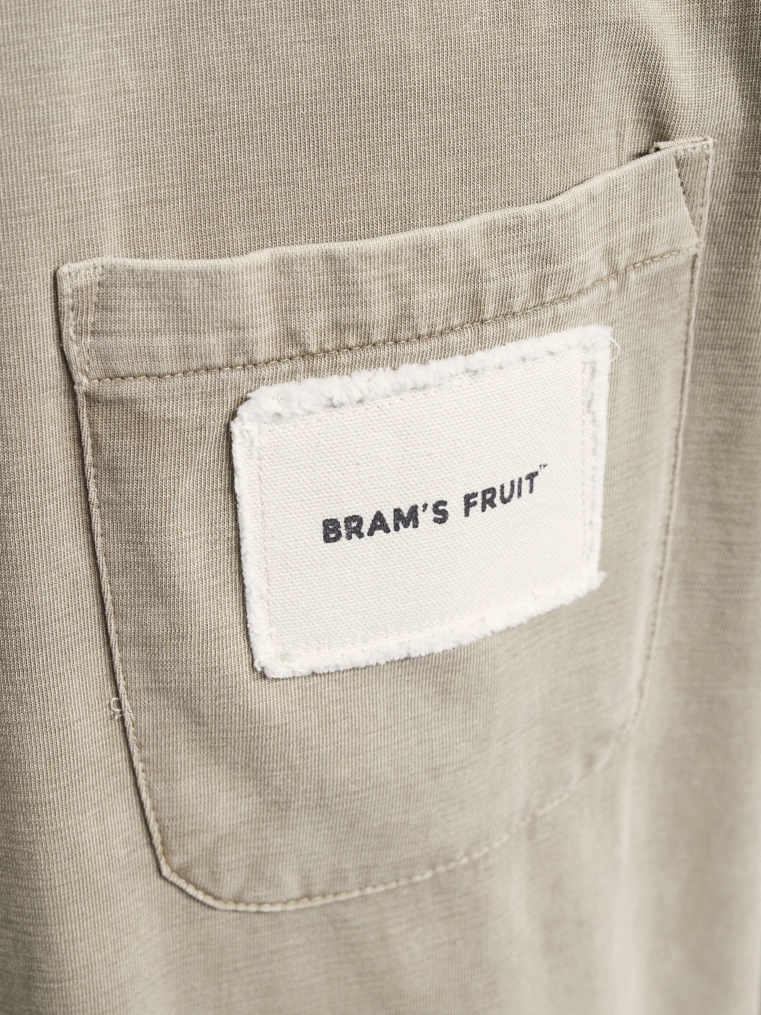 Chest Pocket T-shirt - Washed Khaki sold by Bram's Fruit product image thumbnail 4