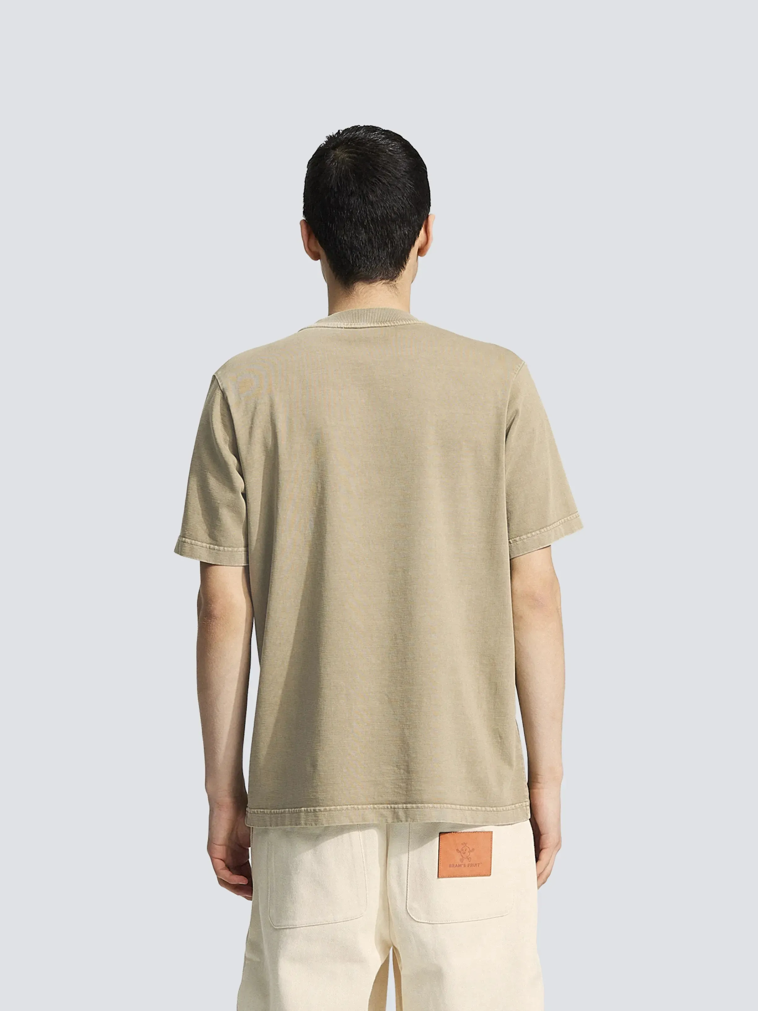 Chest Pocket T-shirt - Washed Khaki sold by Bram's Fruit product image thumbnail 3