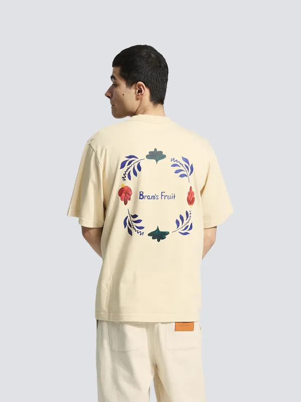 Flora T-shirt - Solid Beige sold by Bram's Fruit