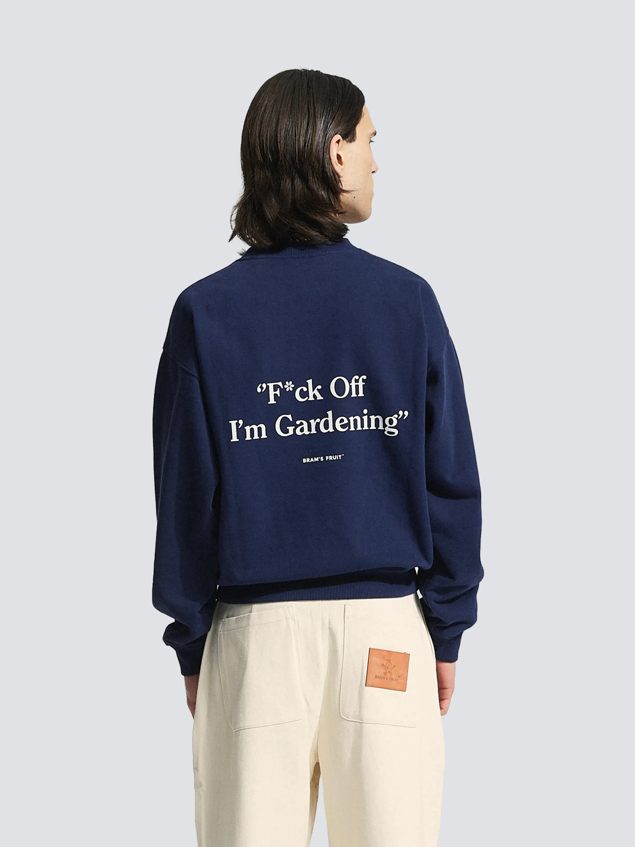 “F*ck Off I'm Gardening” Crewneck - Navy sold by Bram's Fruit